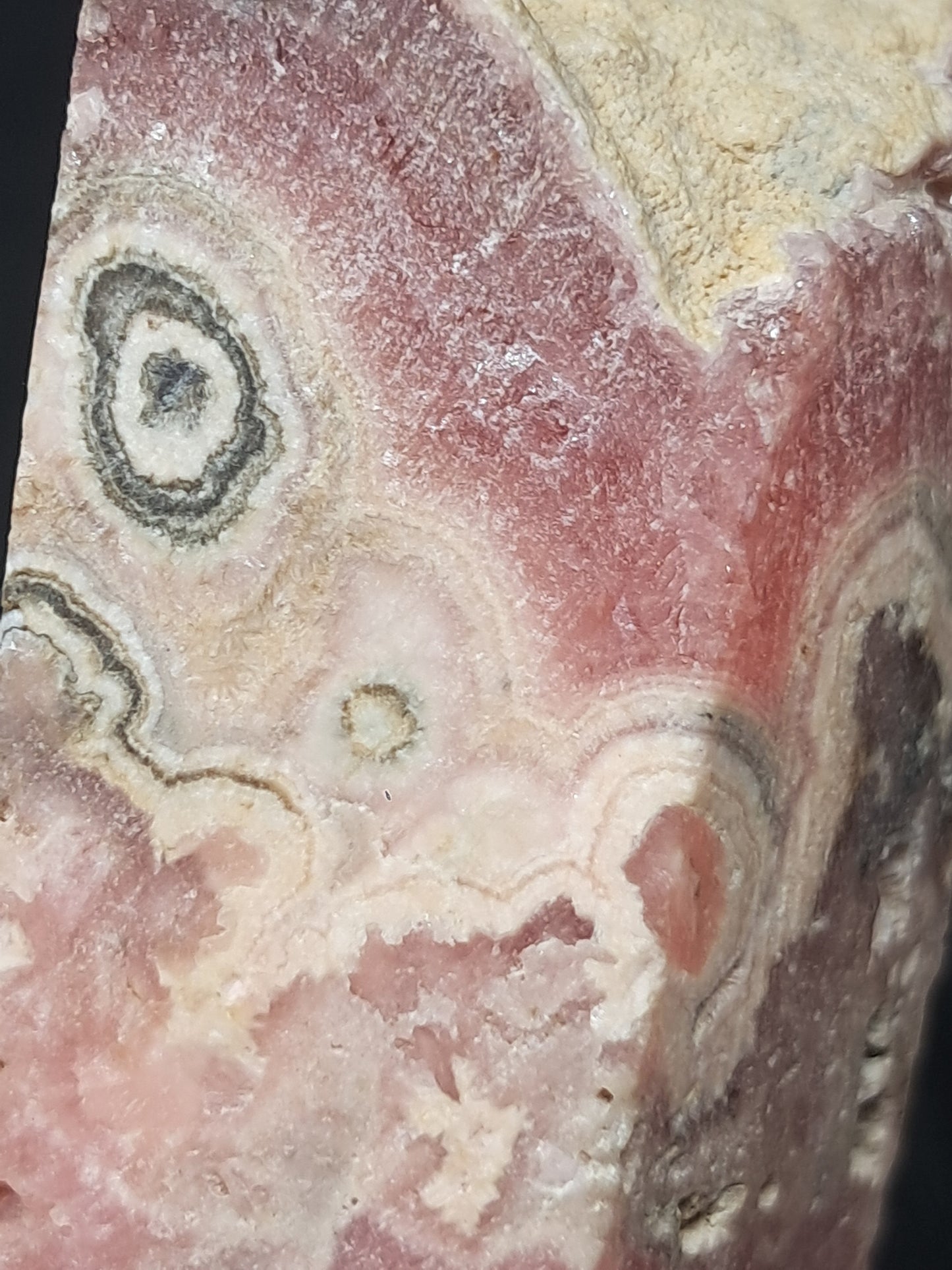 Rhodocrosite Rough Sliced (Argentina) Natural Stone | Rare Mineral #RHD5