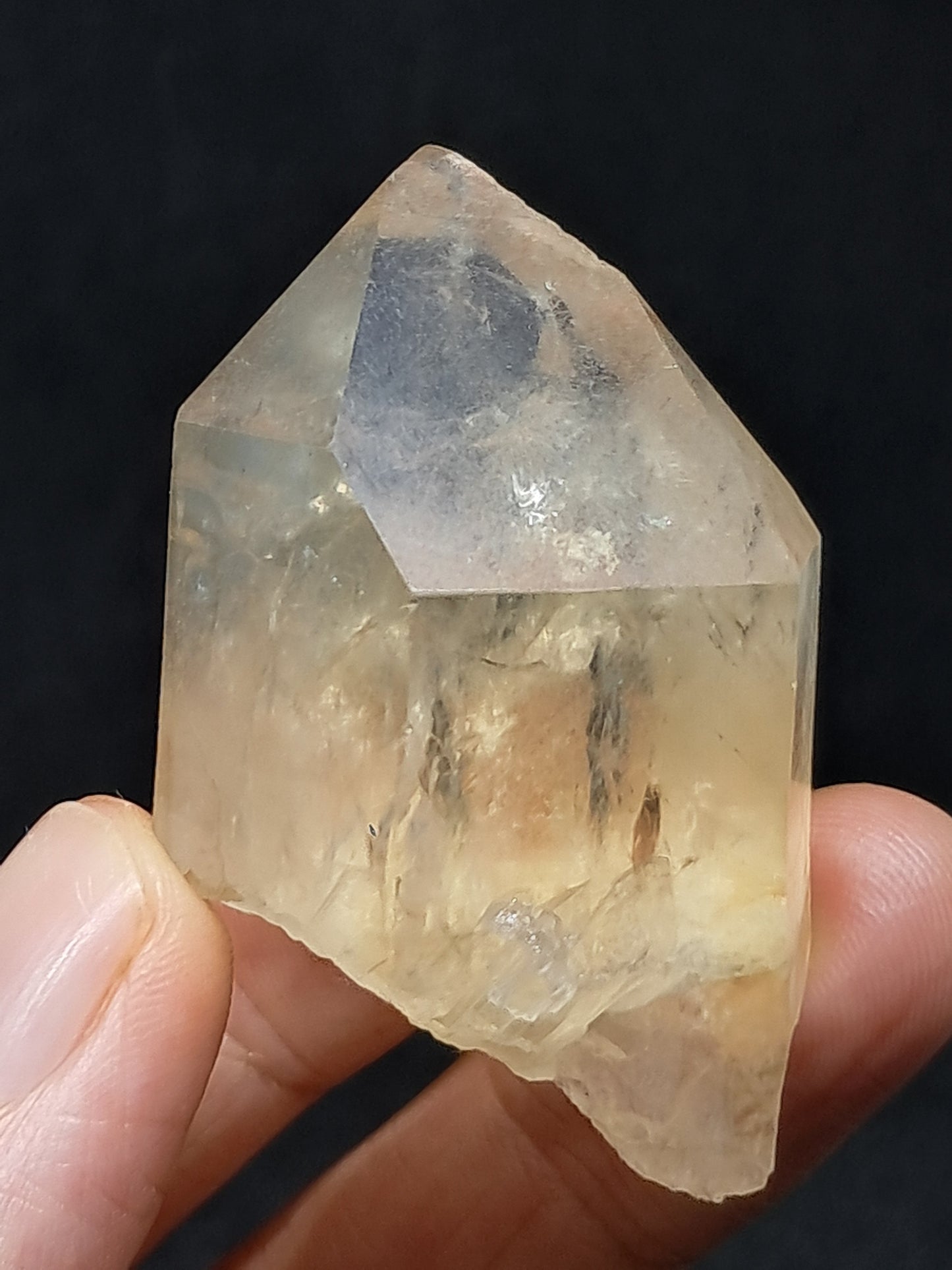 Natural Citrine "Kundalini" (Democratic Republic of Congo) Crystal Point | Mineral Specimen #CTN23