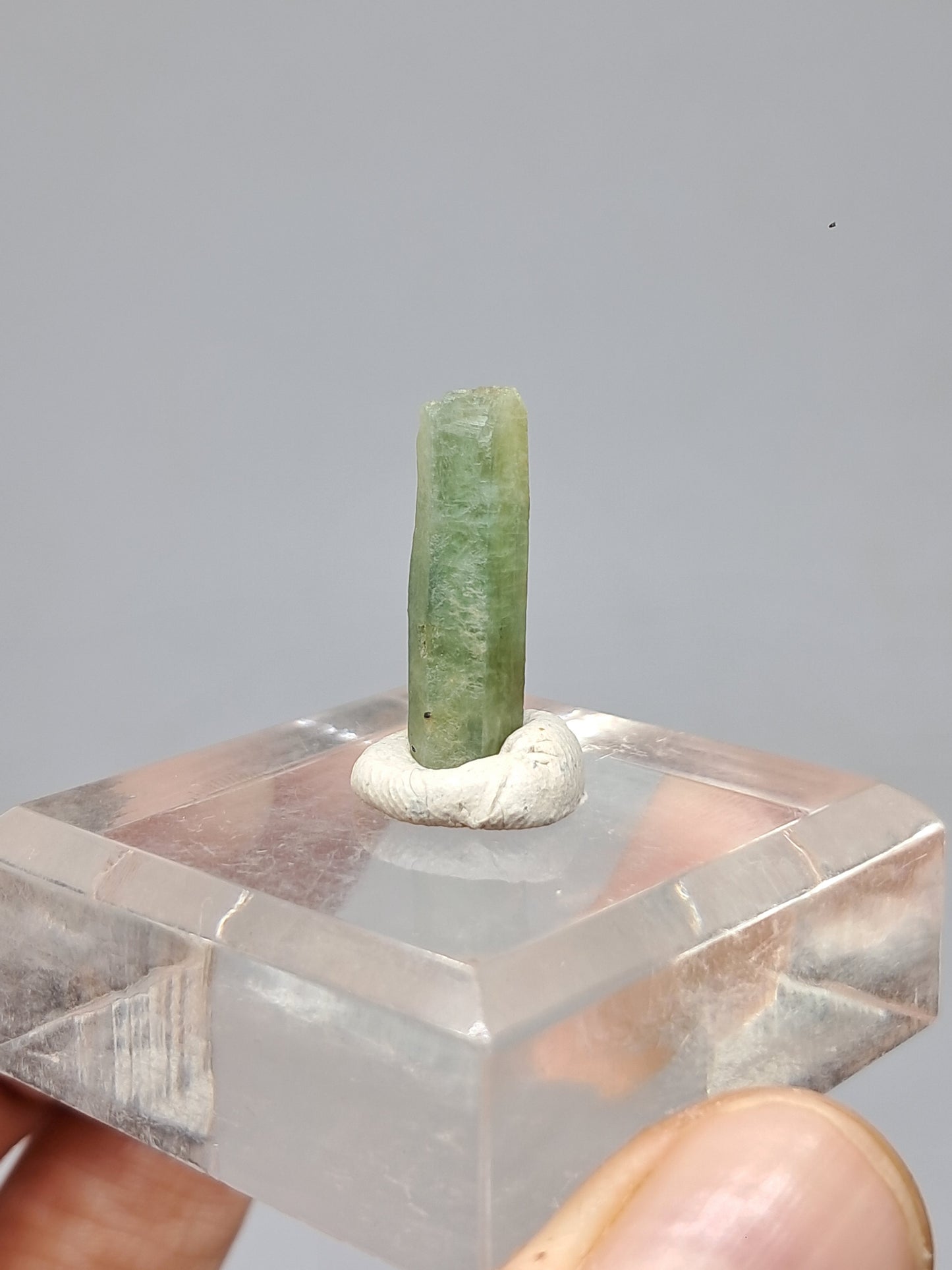 Aguamarina (Karur) Cristal hexagonal en bruto | Ejemplar mineral n.° AQM25