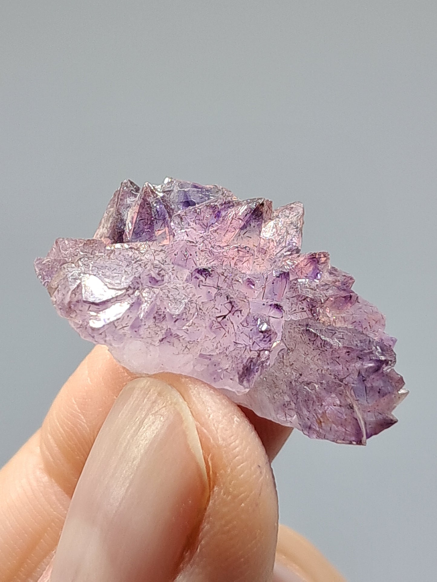Amethyst Scepter Cluster w/ Goethite (Karur) Crystal Cluster | Natural Stone | Mineral Specimen #KA47