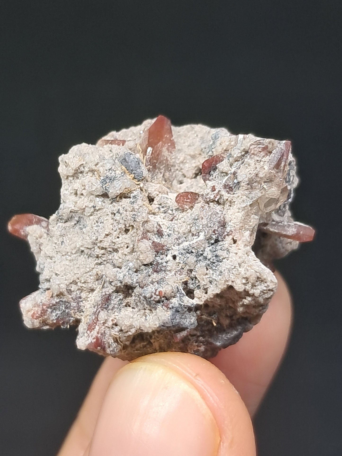 Cristales de topacio natural en matriz (México), piedra preciosa rara | Ejemplar mineral n.° TPZ21
