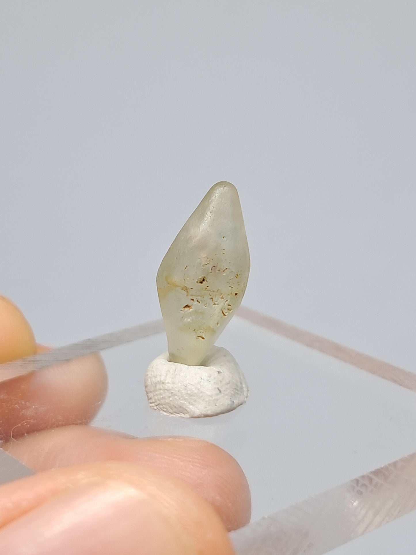 Natural White Sapphire (Sri Lanka) Rough Hexagonal Crystal #SP6