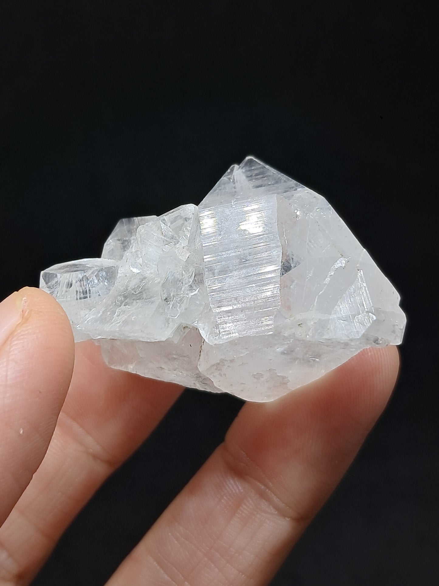 Clear Apophyllite Cluster (Ajanta) Natural Crystal | Mineral Specimen #AP51