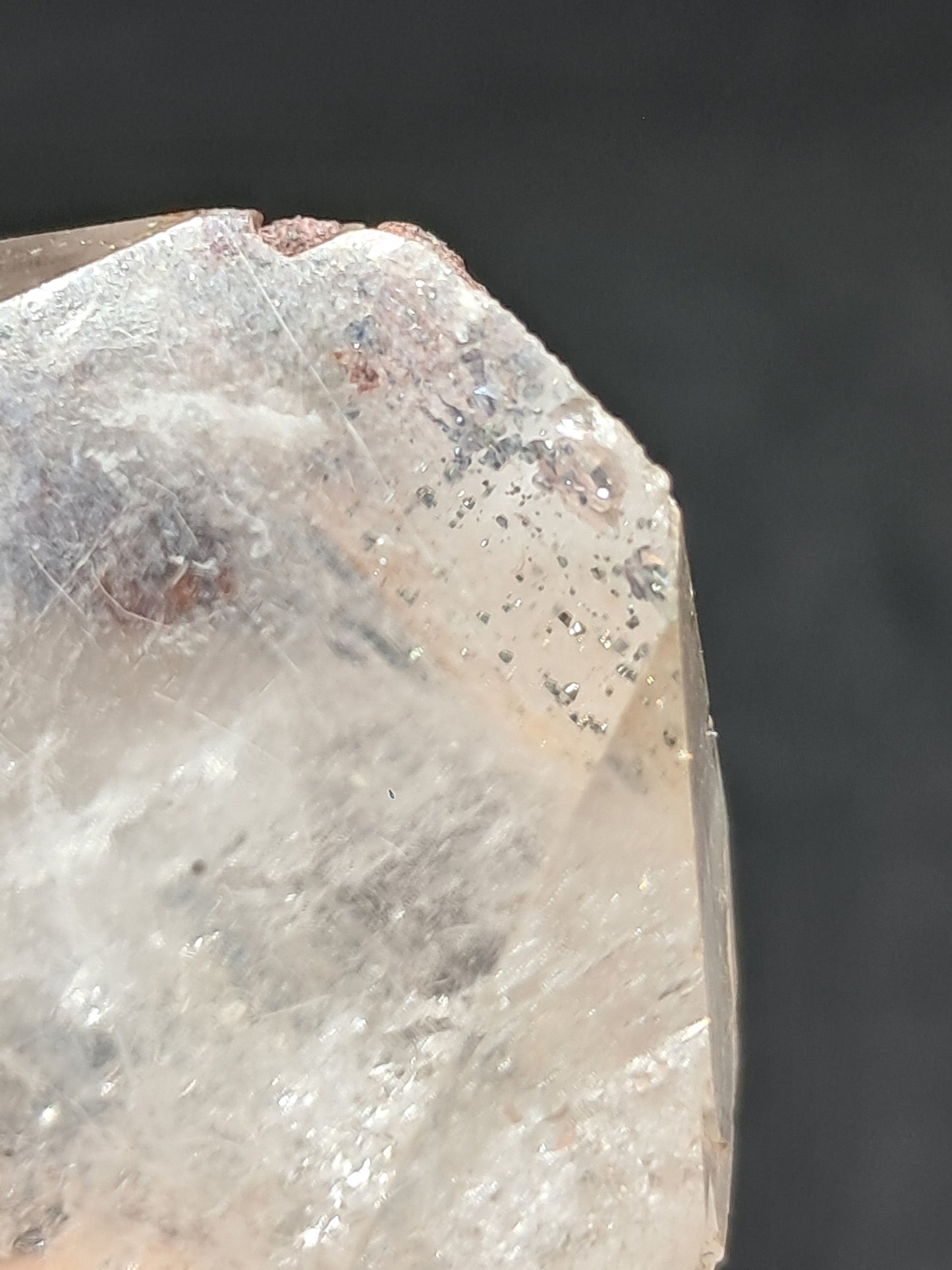 Himalayan Quartz Crystal Point with Pyrite Inclusions | Natural Stone | Mineral Specimen #CH52