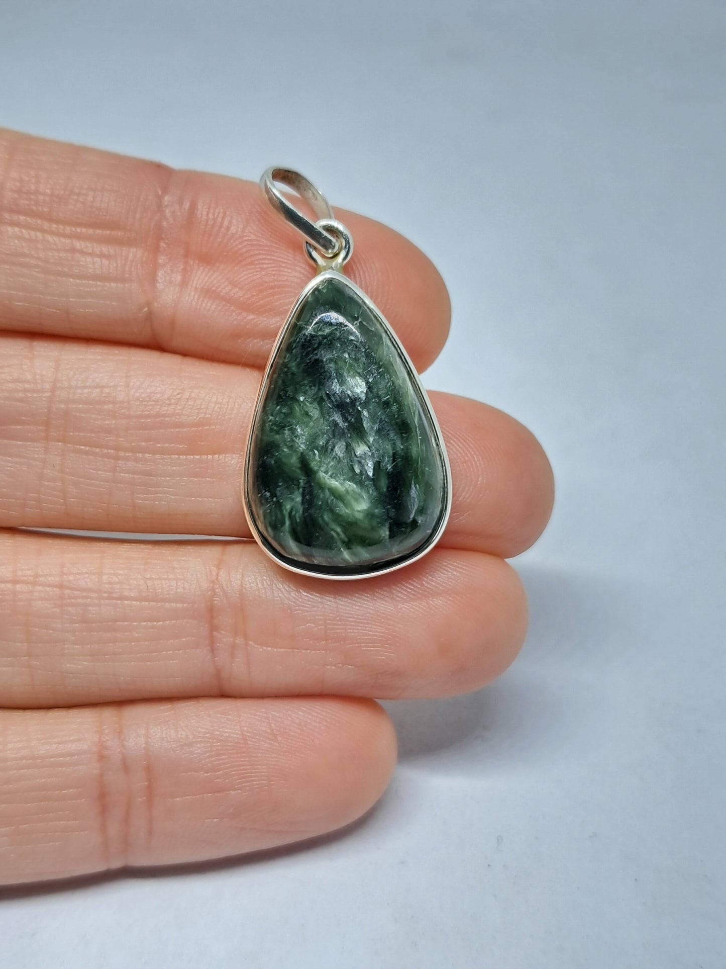 Seraphinite Silver Pendant | Jewelry | Necklace