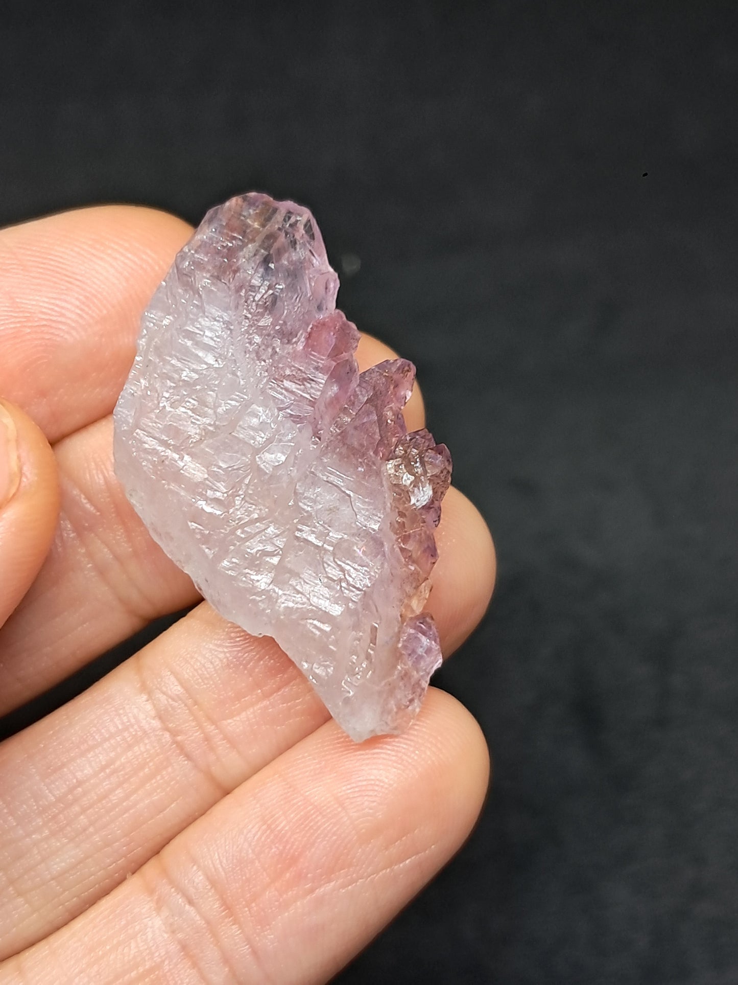 Elestial Amethyst w/ "Super Seven" inclusions (Karur) Crystal Cluster | Natural Stone | Mineral Specimen #KA88