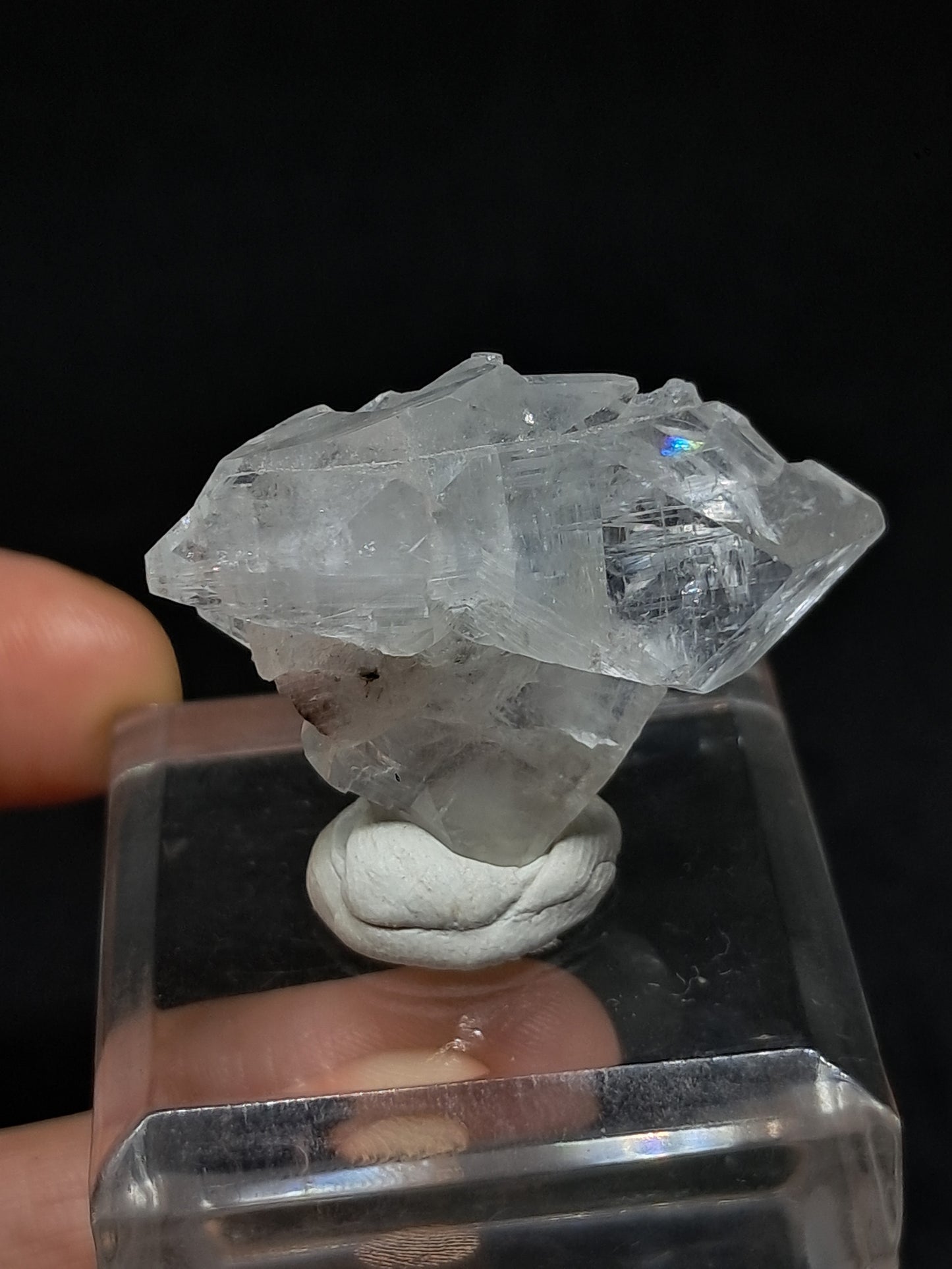 Clear Apophyllite Biterminated Point (Ajanta) Natural Crystal | Mineral Specimen #AP55