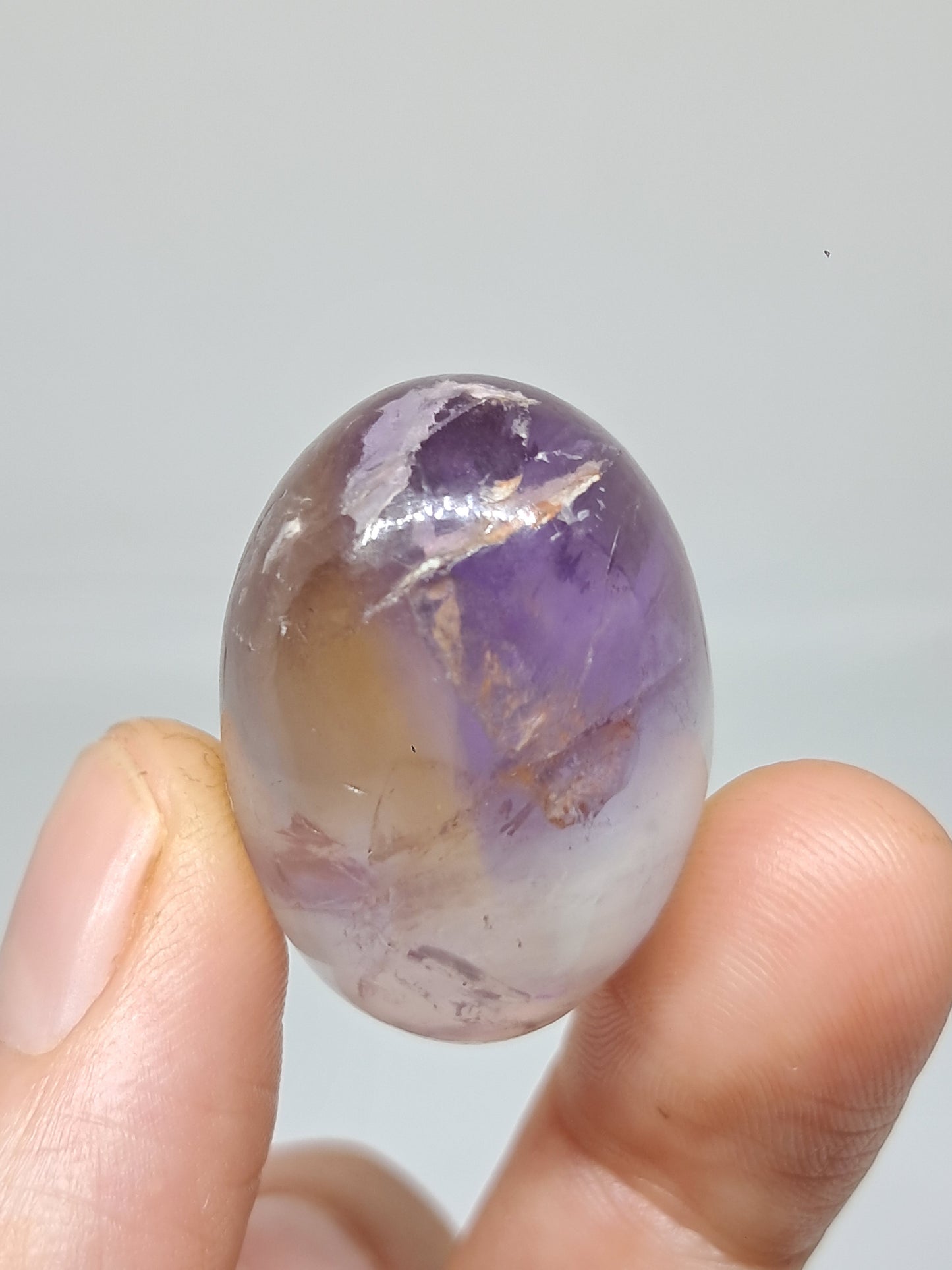 Ametrine Shivalingam (Madagascar) Polished Natural Stone #AMT3