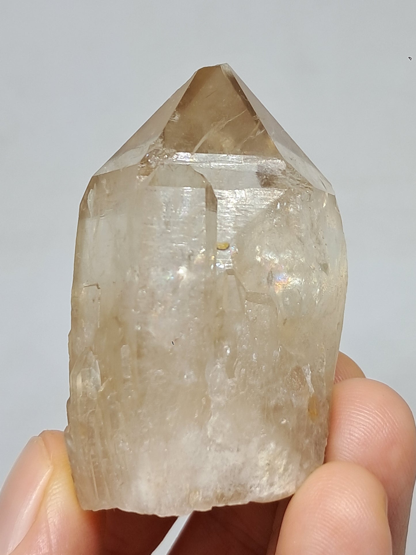 Natural Citrine "Kundalini" (Democratic Republic of Congo) Crystal Point | Mineral Specimen #CTN22