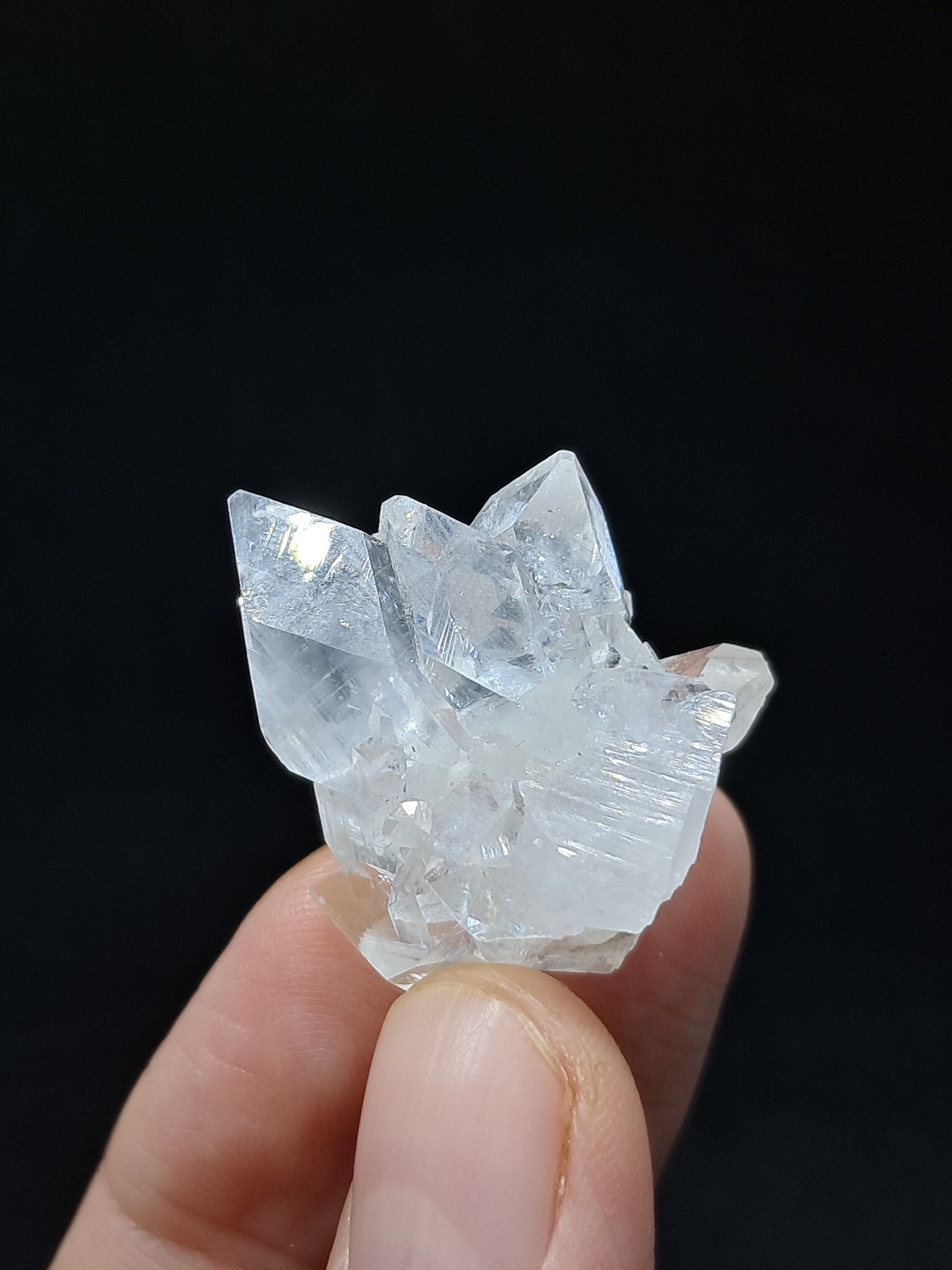 Clear Apophyllite Cluster (Ajanta) Natural Crystal | Mineral Specimen #AP53