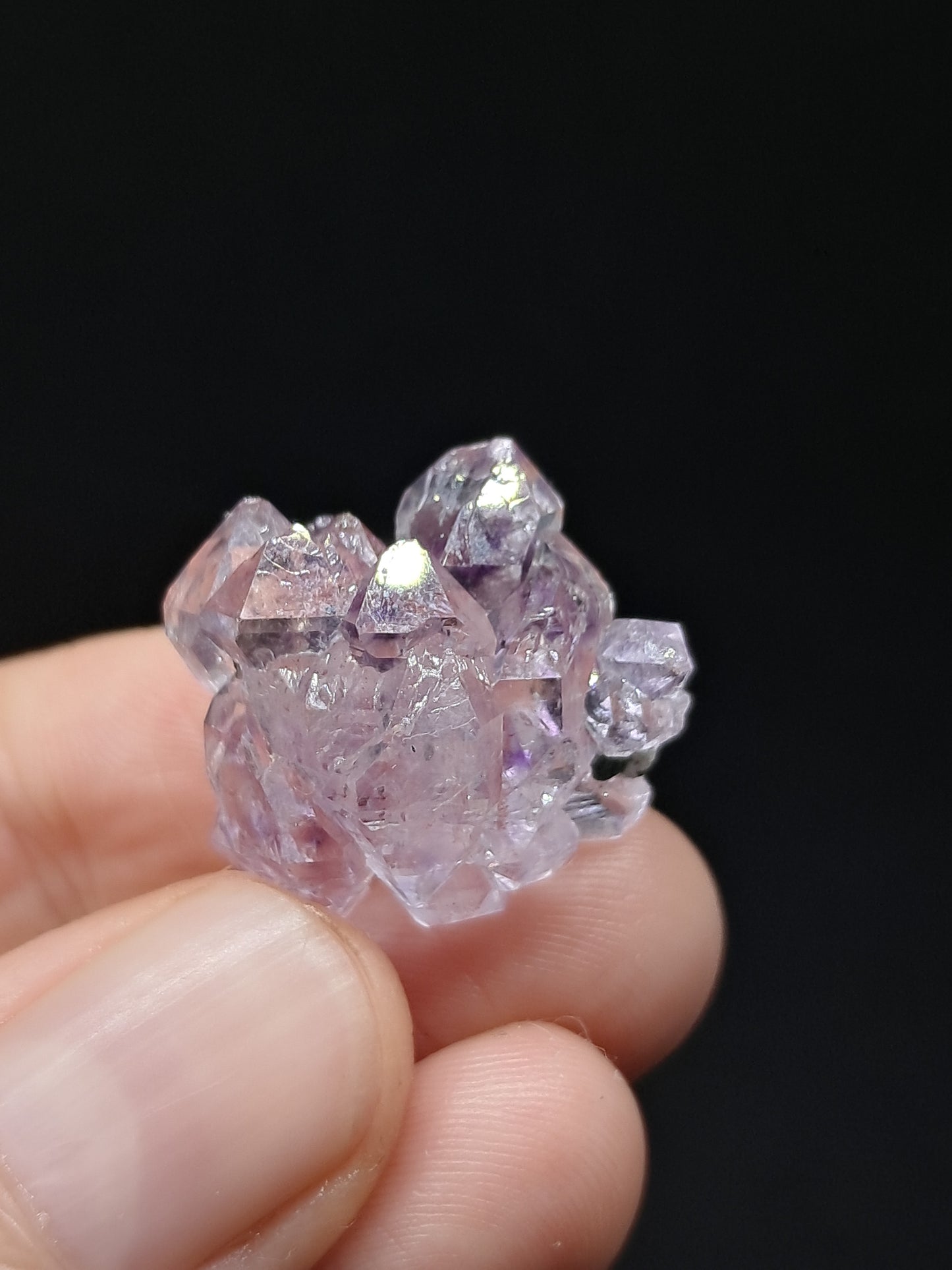 Cúmulo de Cetro de Amatista Brillante (Karur) Formación Elestial | Cristal en Bruto | Piedra Natural | Ejemplar Mineral #KA152