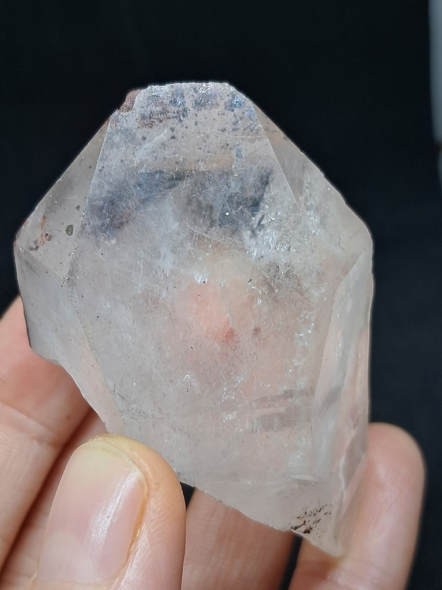 Himalayan Quartz Crystal Point with Pyrite Inclusions | Natural Stone | Mineral Specimen #CH52