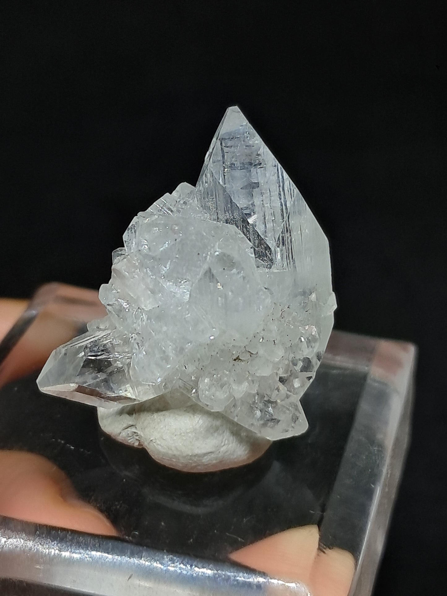 Clear Apophyllite Cluster (Ajanta) Natural Crystal | Mineral Specimen #AP59