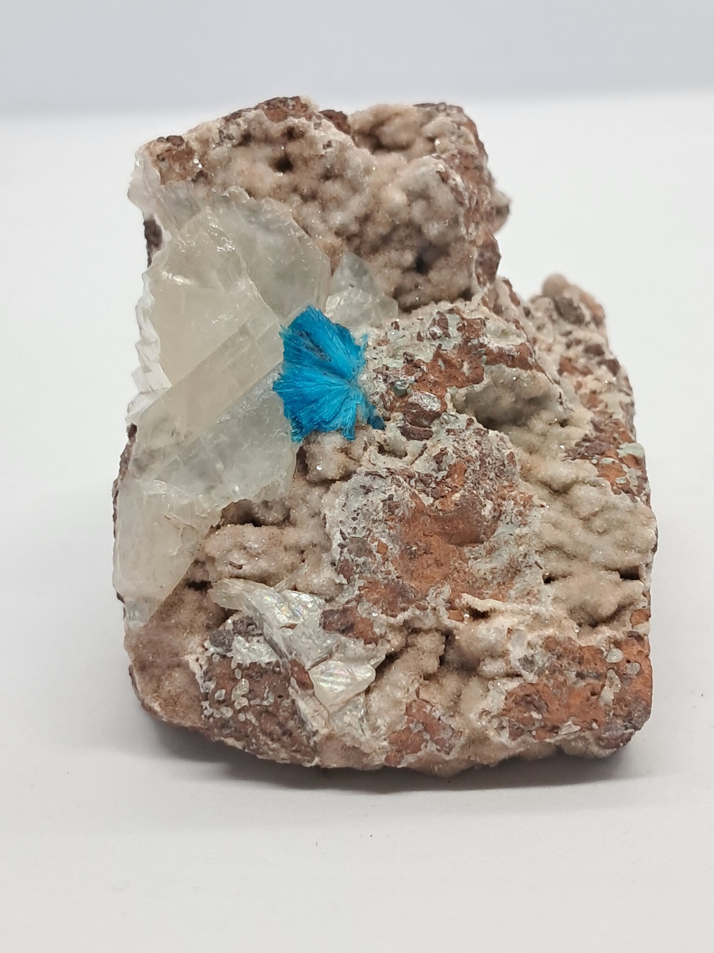 Cavansite and UV reactive Calcite on Heulandite (Non-precious) #CV28
