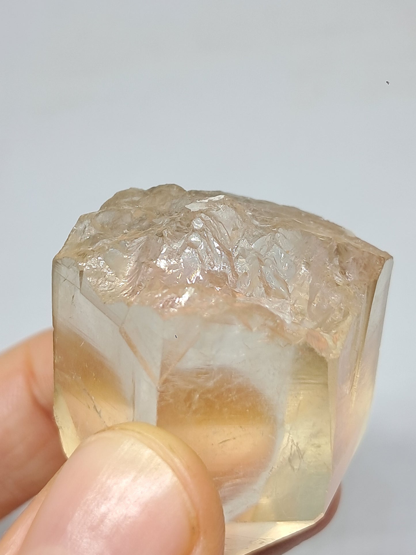 Natural Citrine "Kundalini" (Democratic Republic of Congo) Crystal Point | Mineral Specimen #CTN20