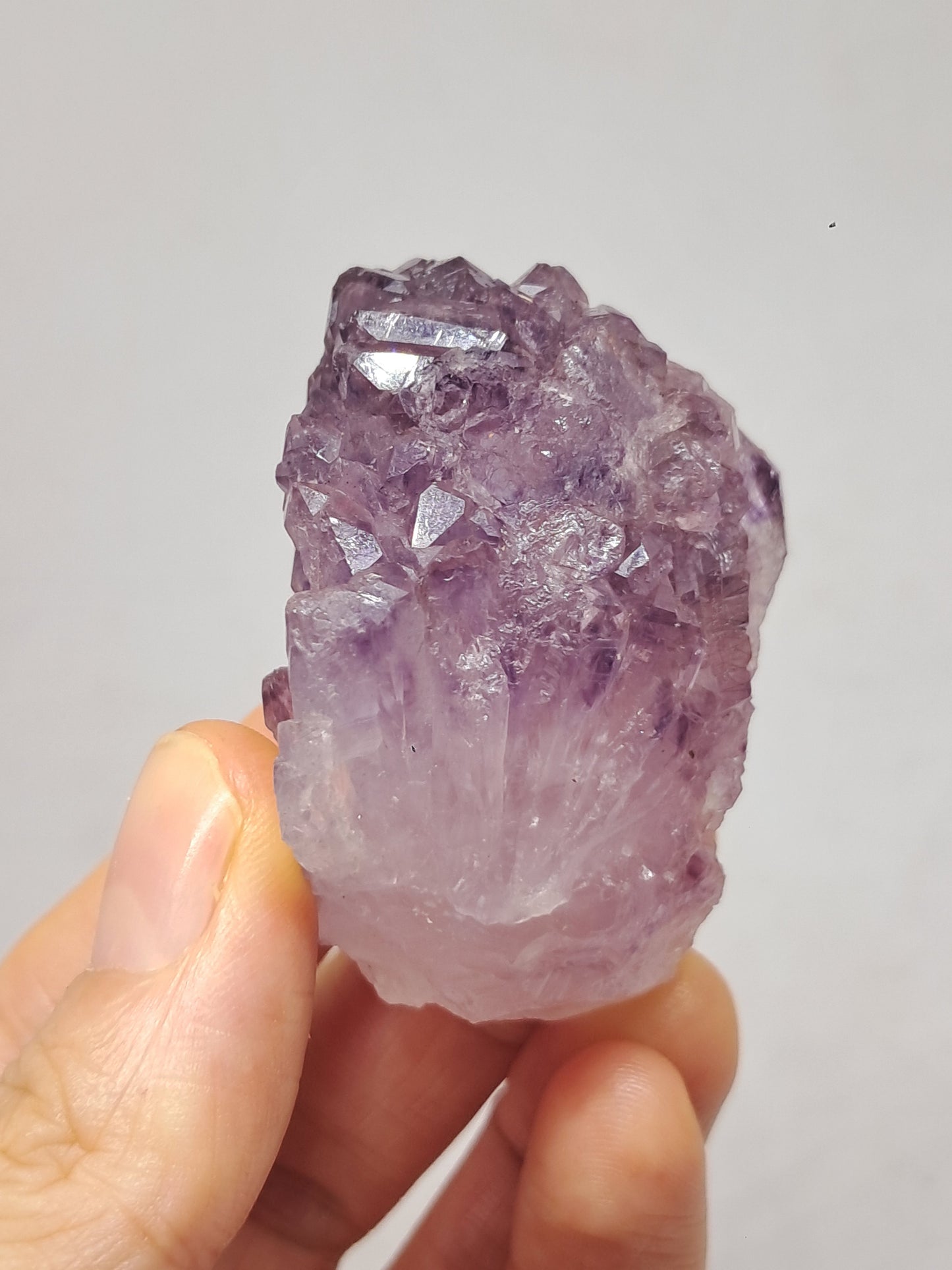 Clúster de cristal de amatista elestial (Karur) | Piedra Natural | Espécimen mineral #KA93