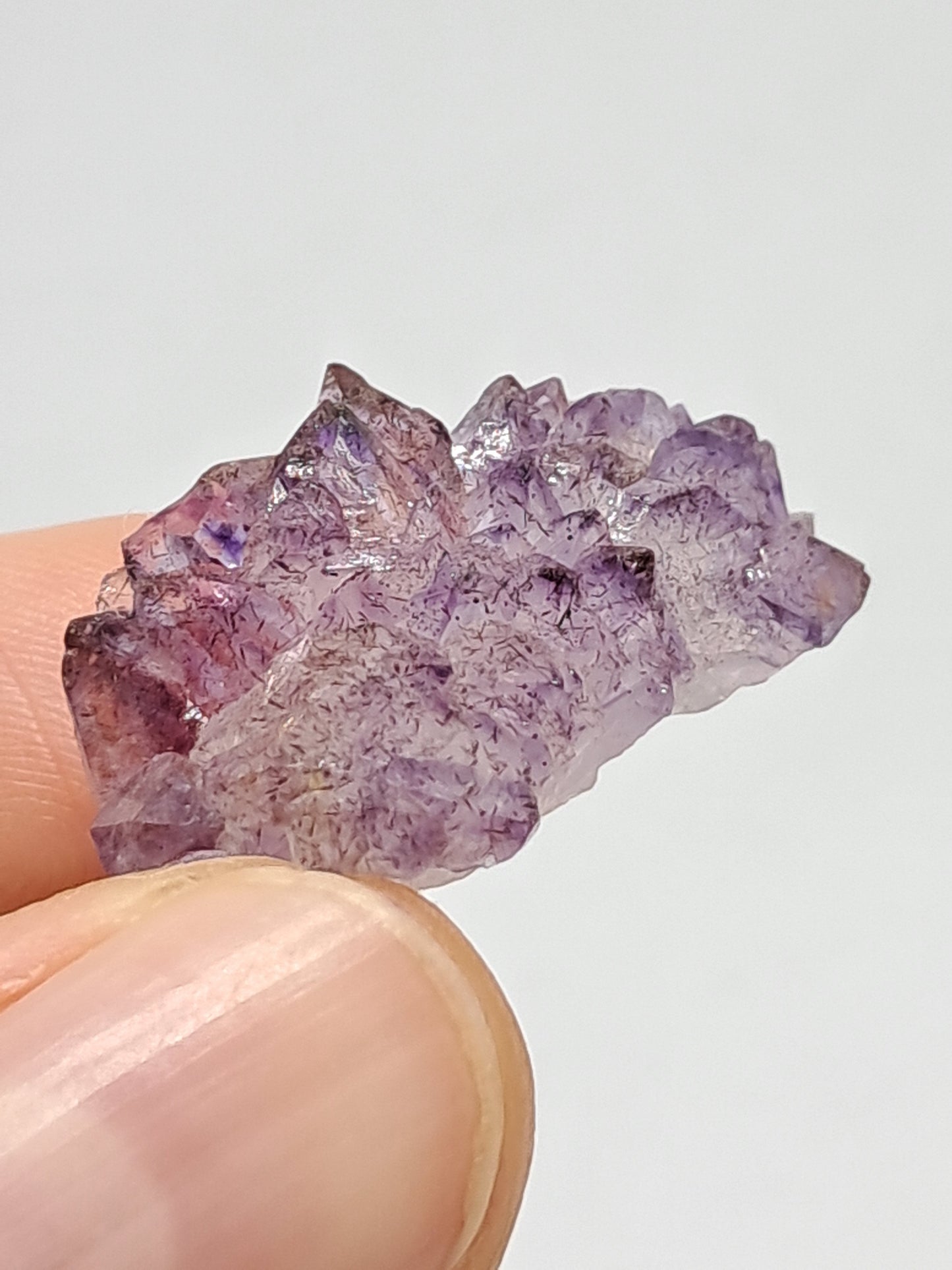 Amethyst Scepter Cluster w/ Goethite (Karur) Crystal Cluster | Natural Stone | Mineral Specimen #KA47