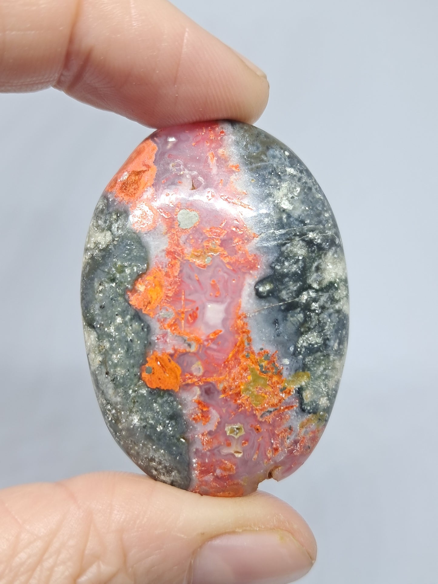 Red Bumblebee Jasper (Non-precious natural stone) #BJ1