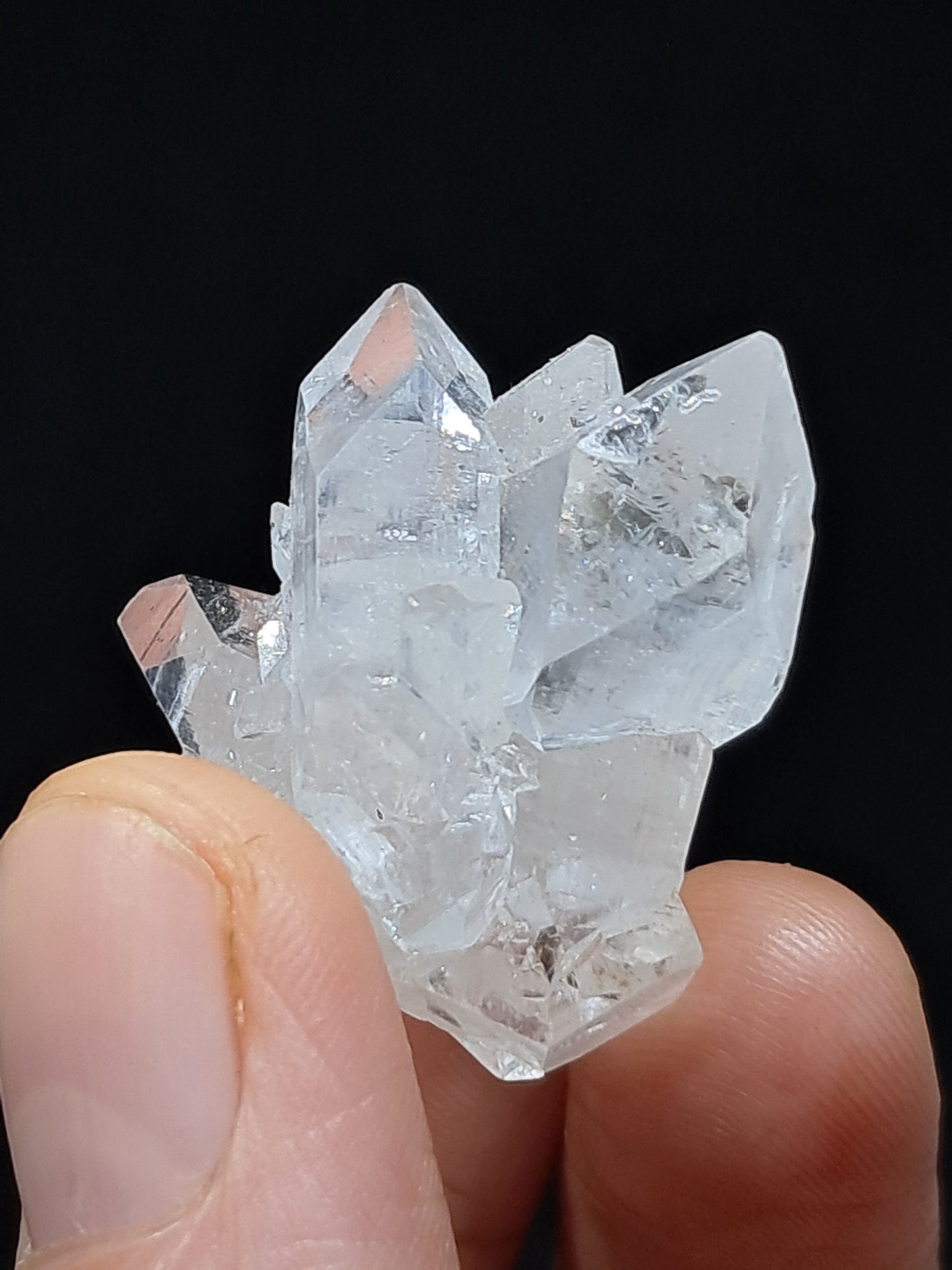 Clear Apophyllite Cluster (Ajanta) Natural Crystal | Mineral Specimen #AP53