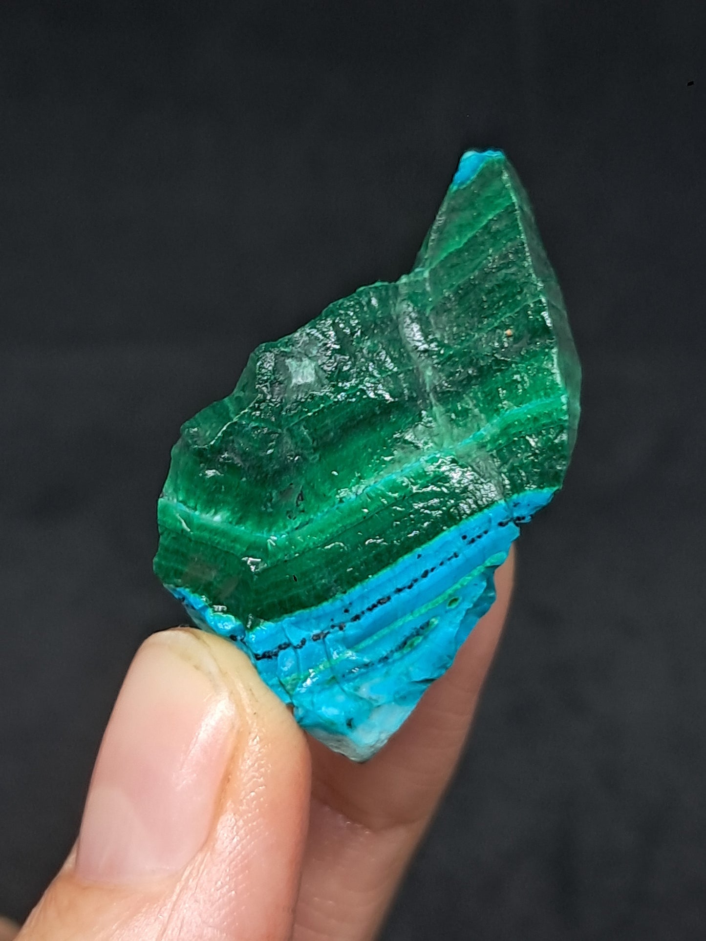 Chrysocolla Malachite (Democratic Republic of Congo) Raw Stone | Rough Crystal | Natural Mineral Specimen #CM8