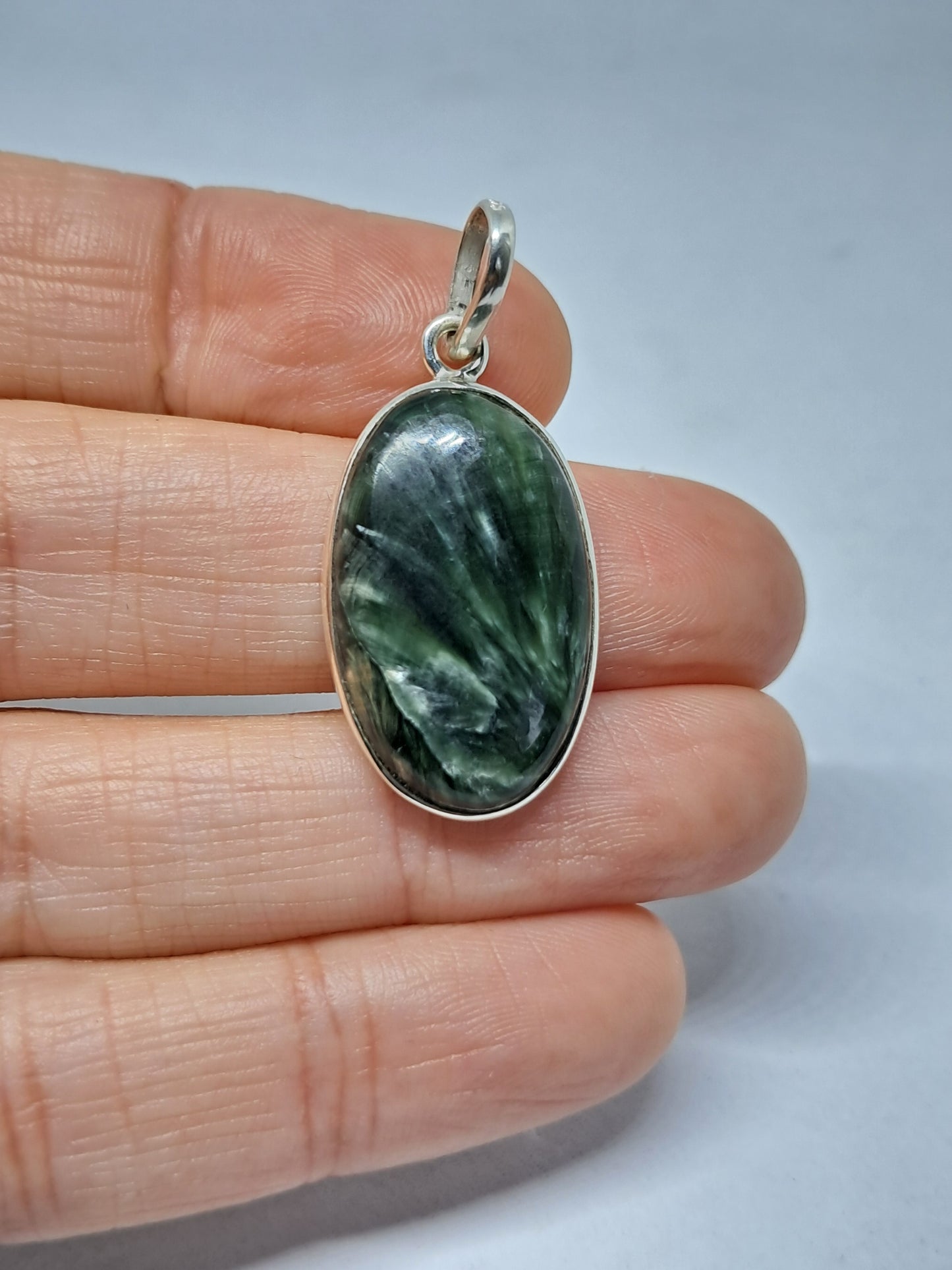 Seraphinite Silver Pendant | Jewelry | Necklace