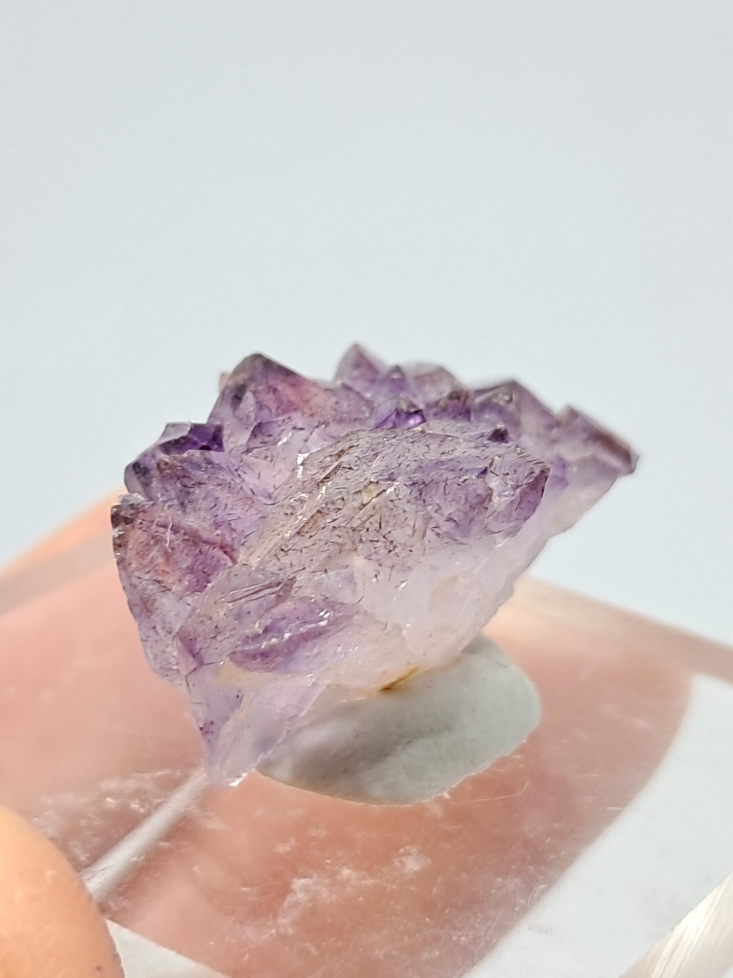 Amethyst Scepter Cluster w/ Goethite (Karur) Crystal Cluster | Natural Stone | Mineral Specimen #KA47