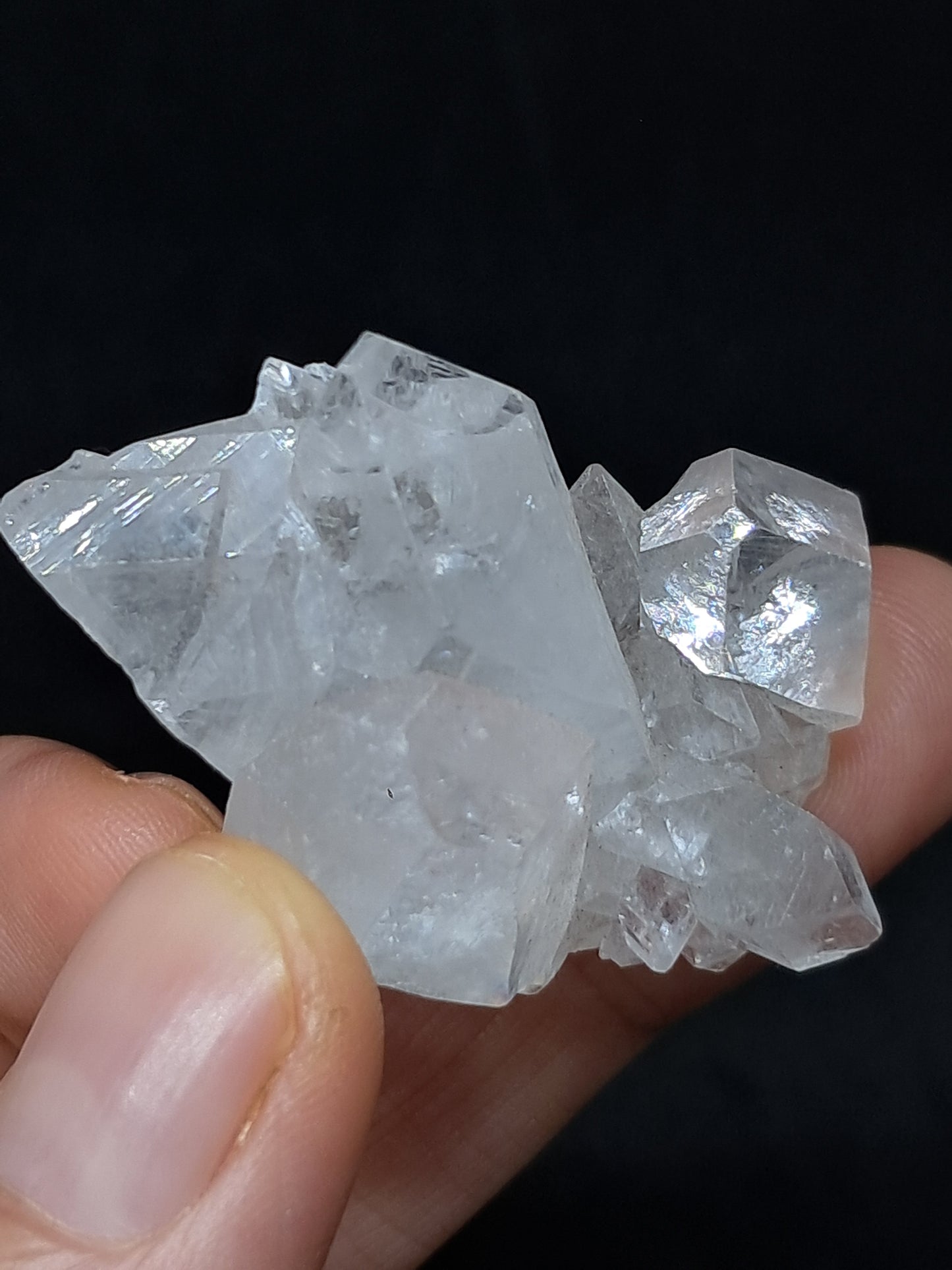 Clear Apophyllite Cluster (Ajanta) Natural Crystal | Mineral Specimen #AP49