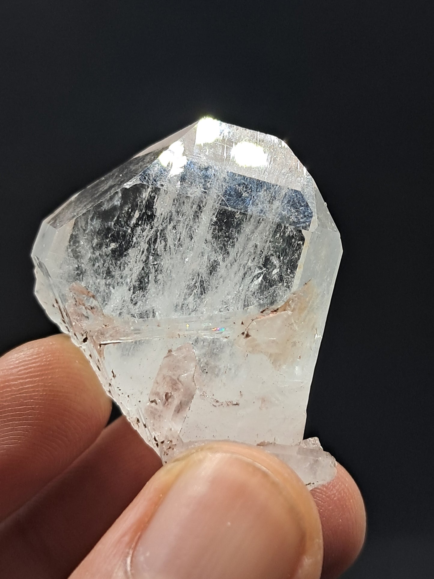 Punta natural de cuarzo tabular Faden (Santander, Colombia) | Ejemplar mineral n.° COQ21