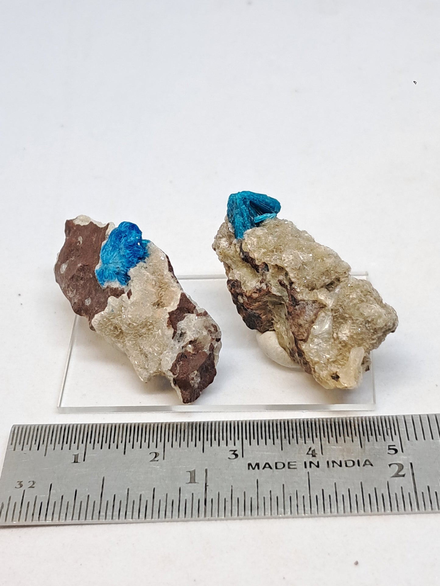Set of Cavansite & Pentagonite on Matrix (Wagholi) Rough Stone | Natural Crystal | Rare Mineral Specimen #CV42