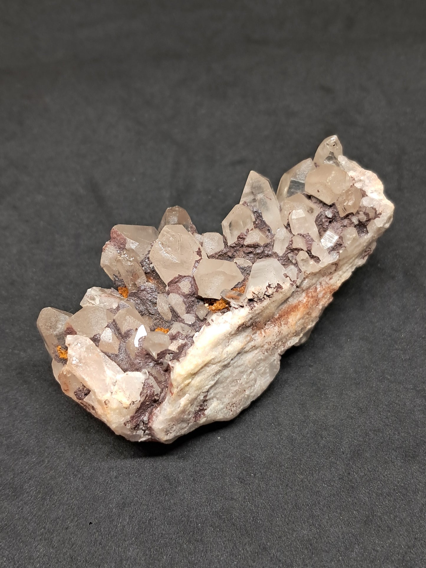 Himalayan Quartz Cluster w/ Hematite and Iron | Natural Crystal | Rough Stone | Mineral Specimen #CH48