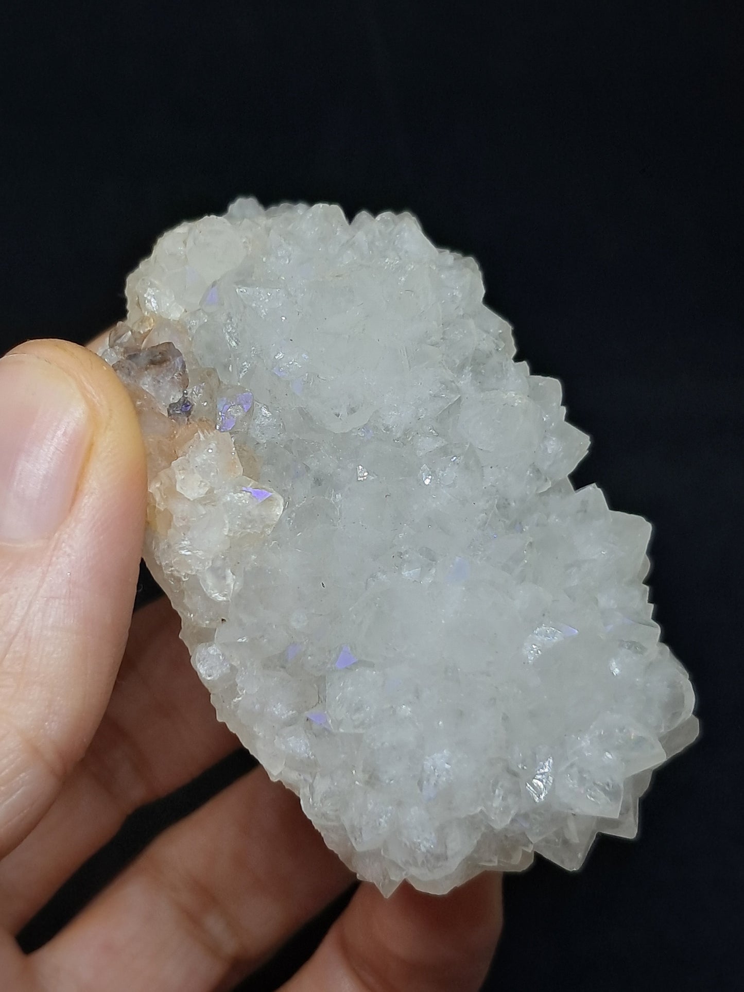 Cuarzo Iris (Aurangabad) | Anandalita | Estalactita | Cristal natural n.° AQ35