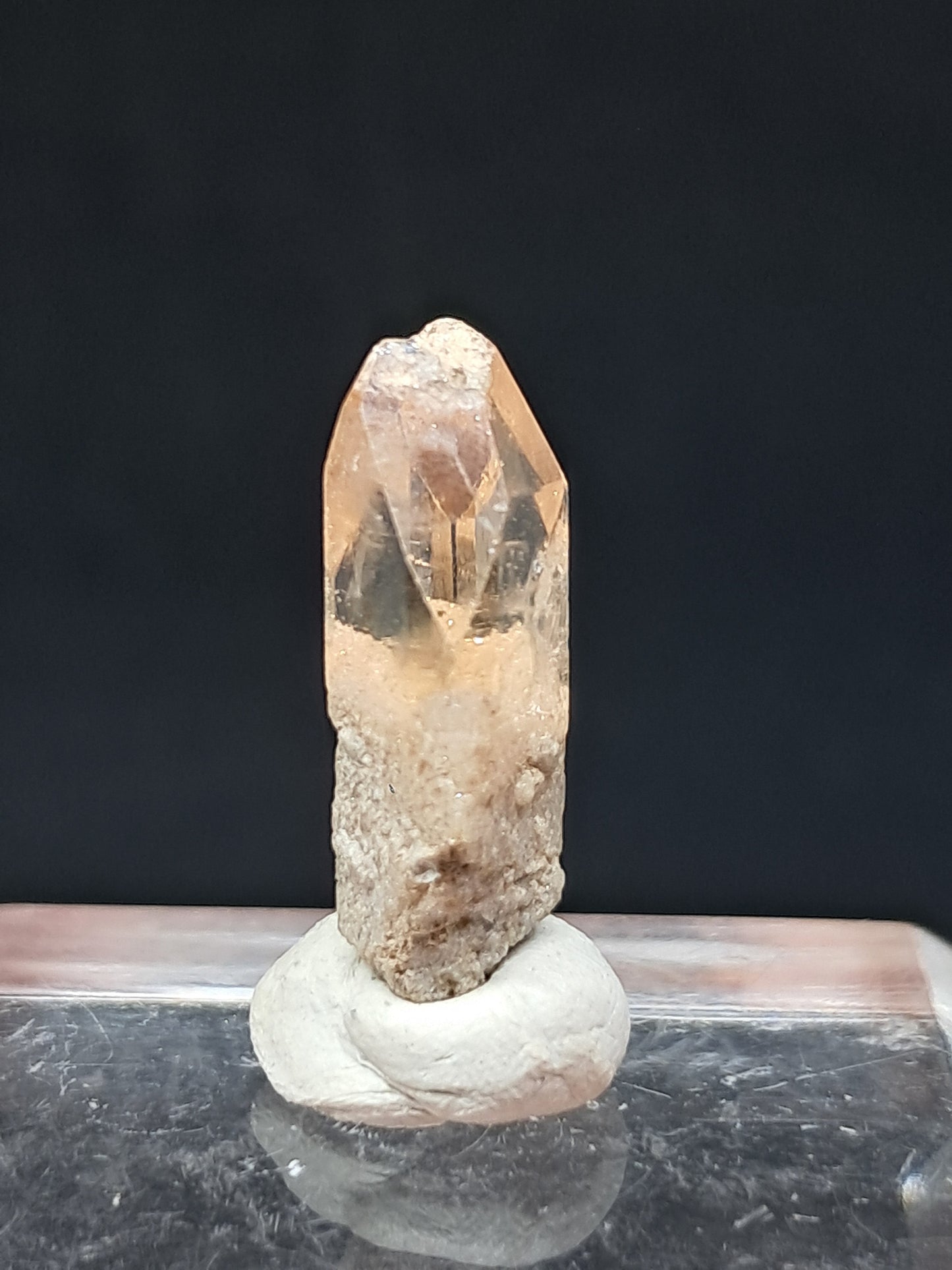 Cristal de topacio natural (México), piedra preciosa rara | Ejemplar mineral n.° TPZ2