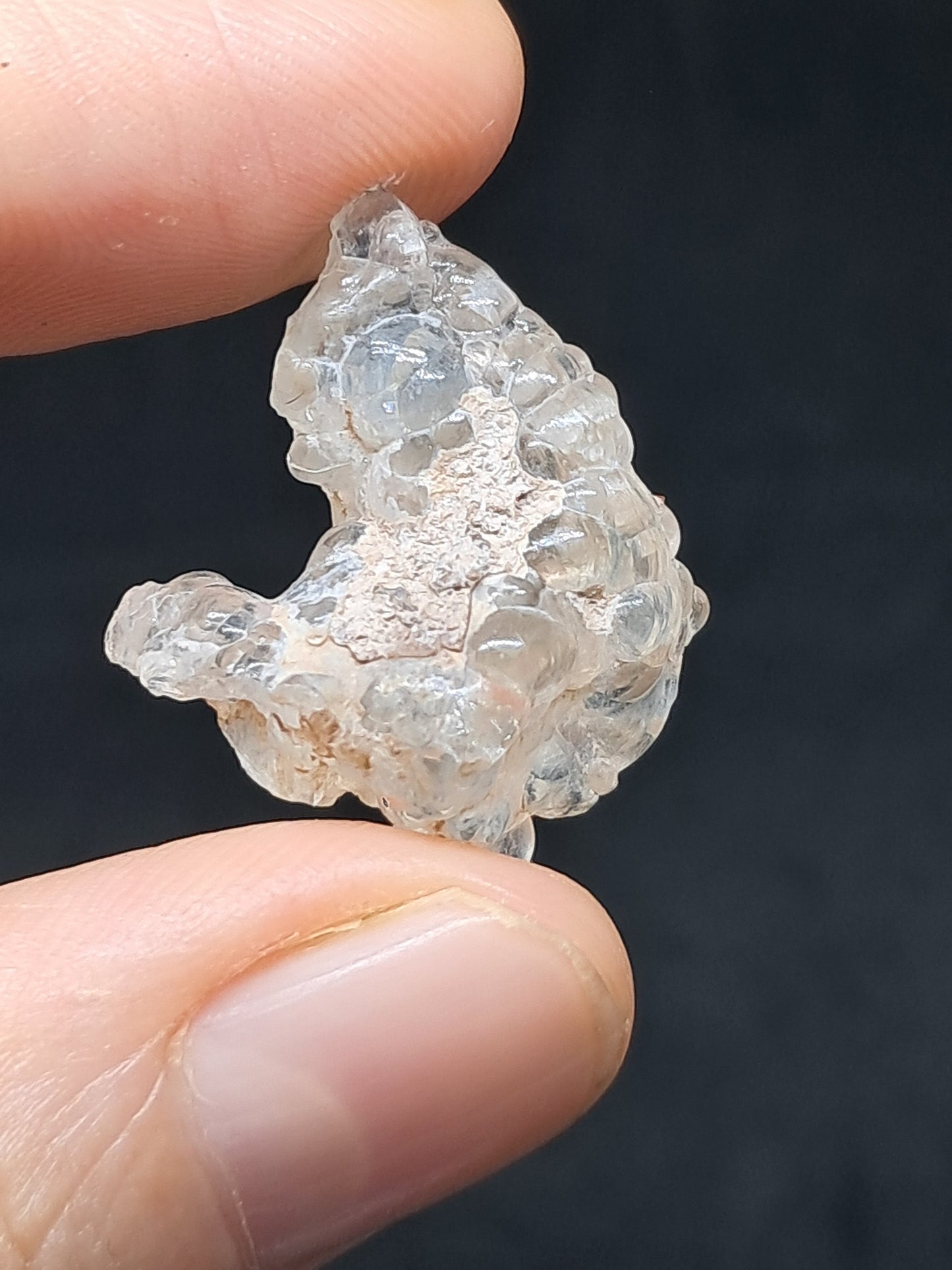 Ópalo hialita (México) Piedra de cristal en bruto | Ejemplar mineral n.° OH8