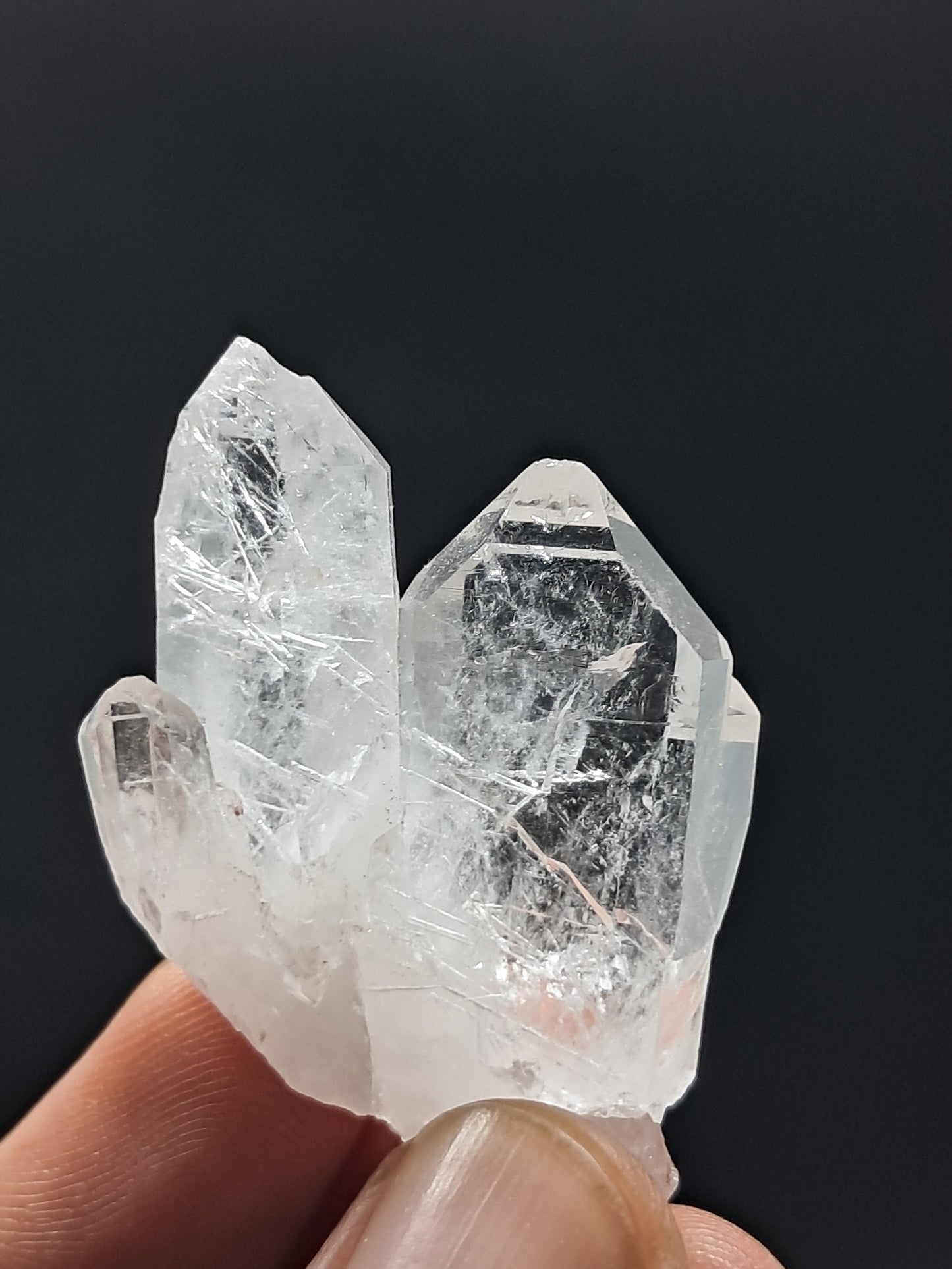Cúmulo de Cuarzo Faden Claro (Santander, Colombia) Punta Natural | Ejemplar Mineral n.° COQ18