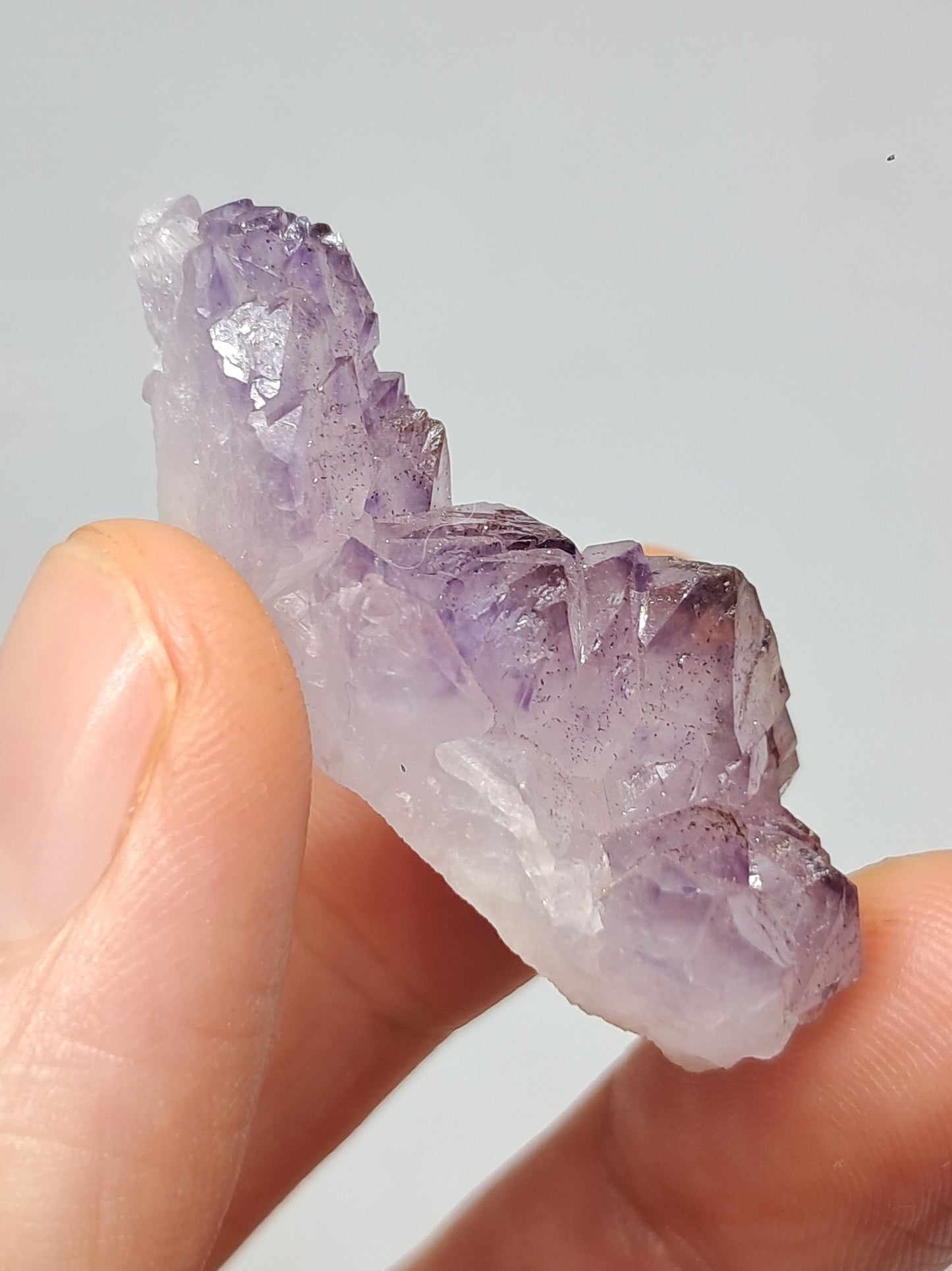 Amatista "Super Siete" (Karur) Cúmulo de Cristales Elestiales | Piedra Natural | Ejemplar Mineral n.° KA96