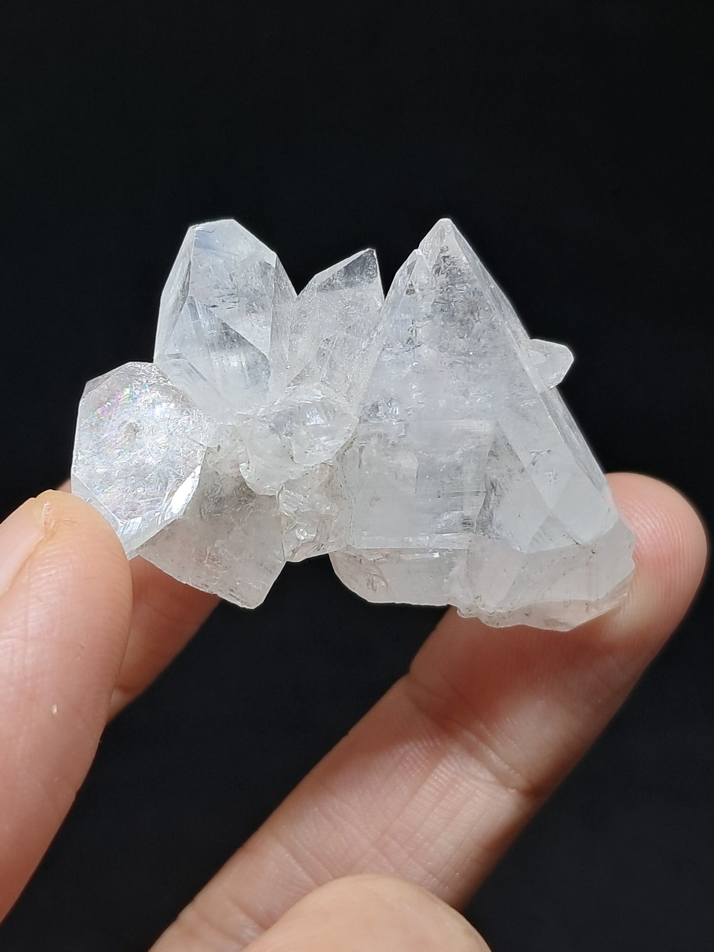 Clear Apophyllite Cluster (Ajanta) Natural Crystal | Mineral Specimen #AP51