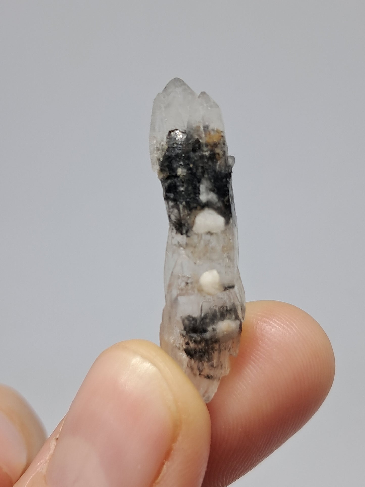 Tourmalinated Quartz Biterminated Crystal (Non-precious stone) #TQ23