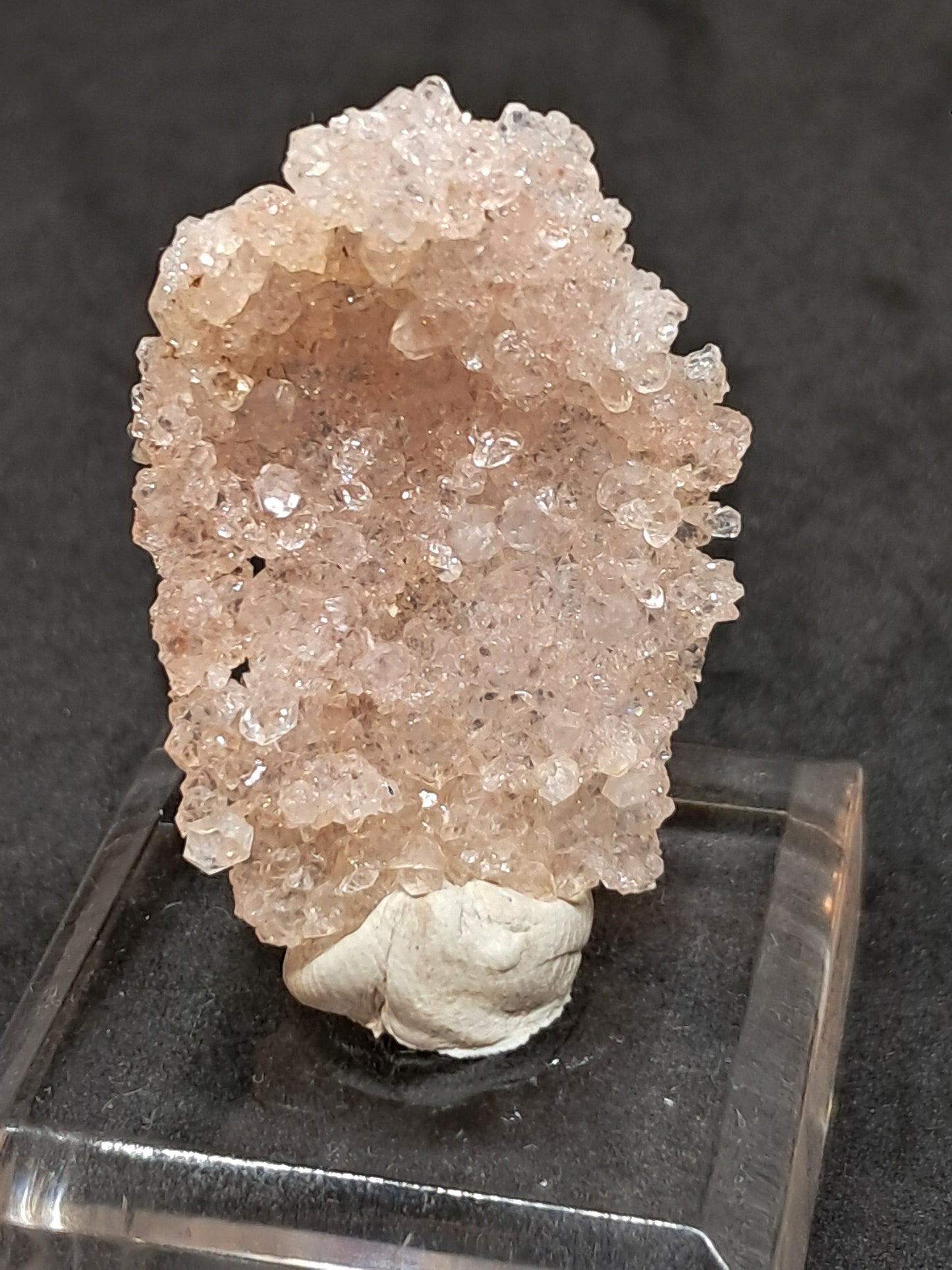 Pink Apophyllite On Quartz Floater Cluster (Ajanta) Natural Crystal | Mineral Specimen #APP3