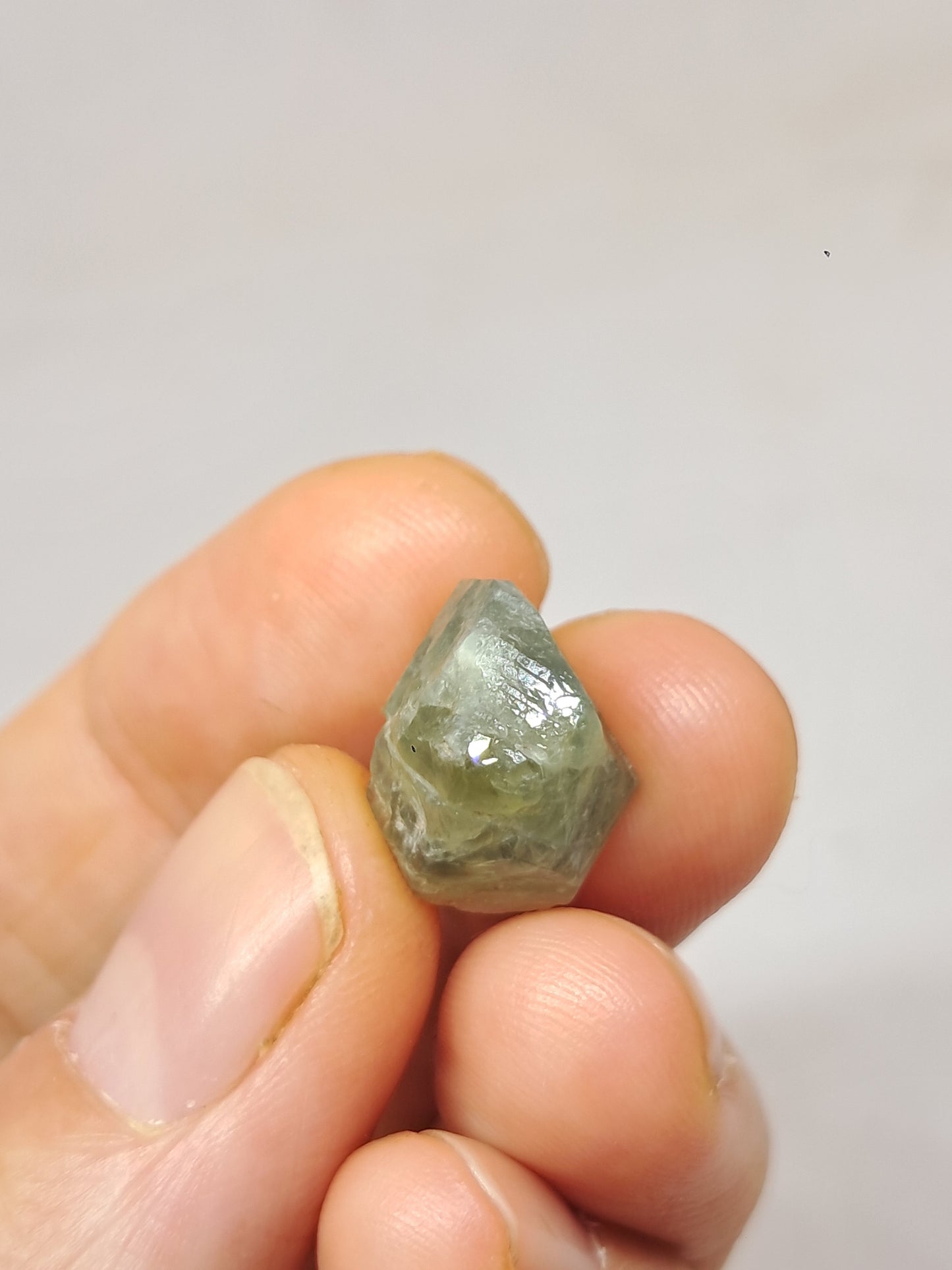 Natural Greenish-Blue *Teal* Sapphire Crystal (Karur) Rough Stone | Mineral Specimen #SP34