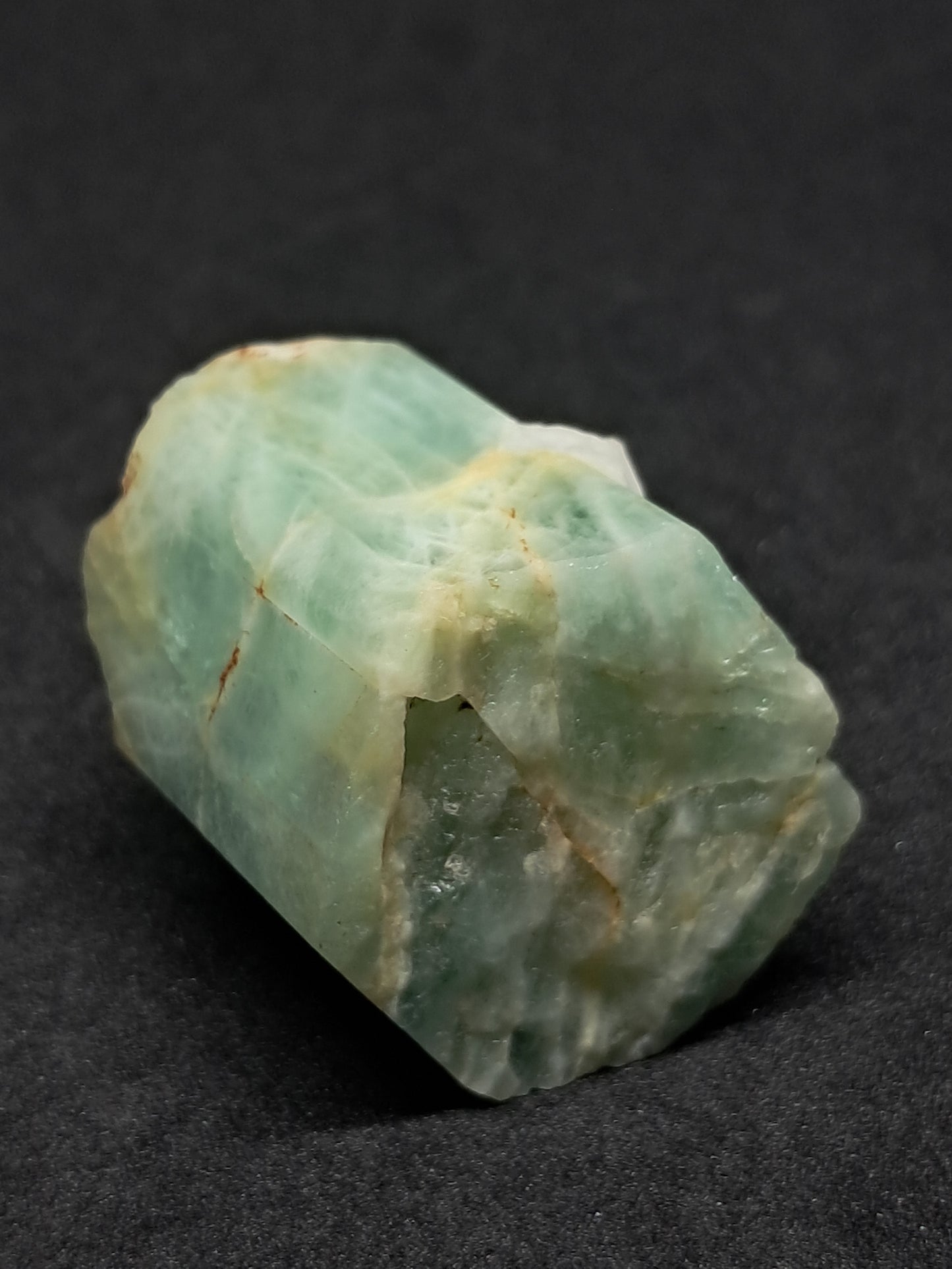 Aquamarine (Andhra Pradesh) Rough Hexagonal Crystal | Mineral Specimen #AQM6