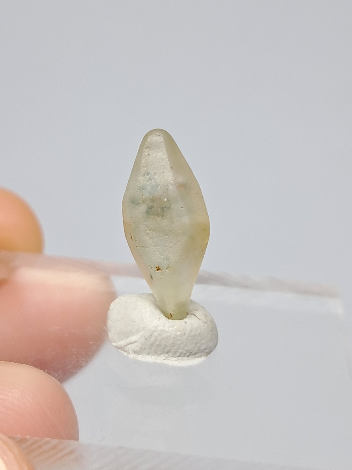 Natural White Sapphire (Sri Lanka) Rough Hexagonal Crystal #SP6