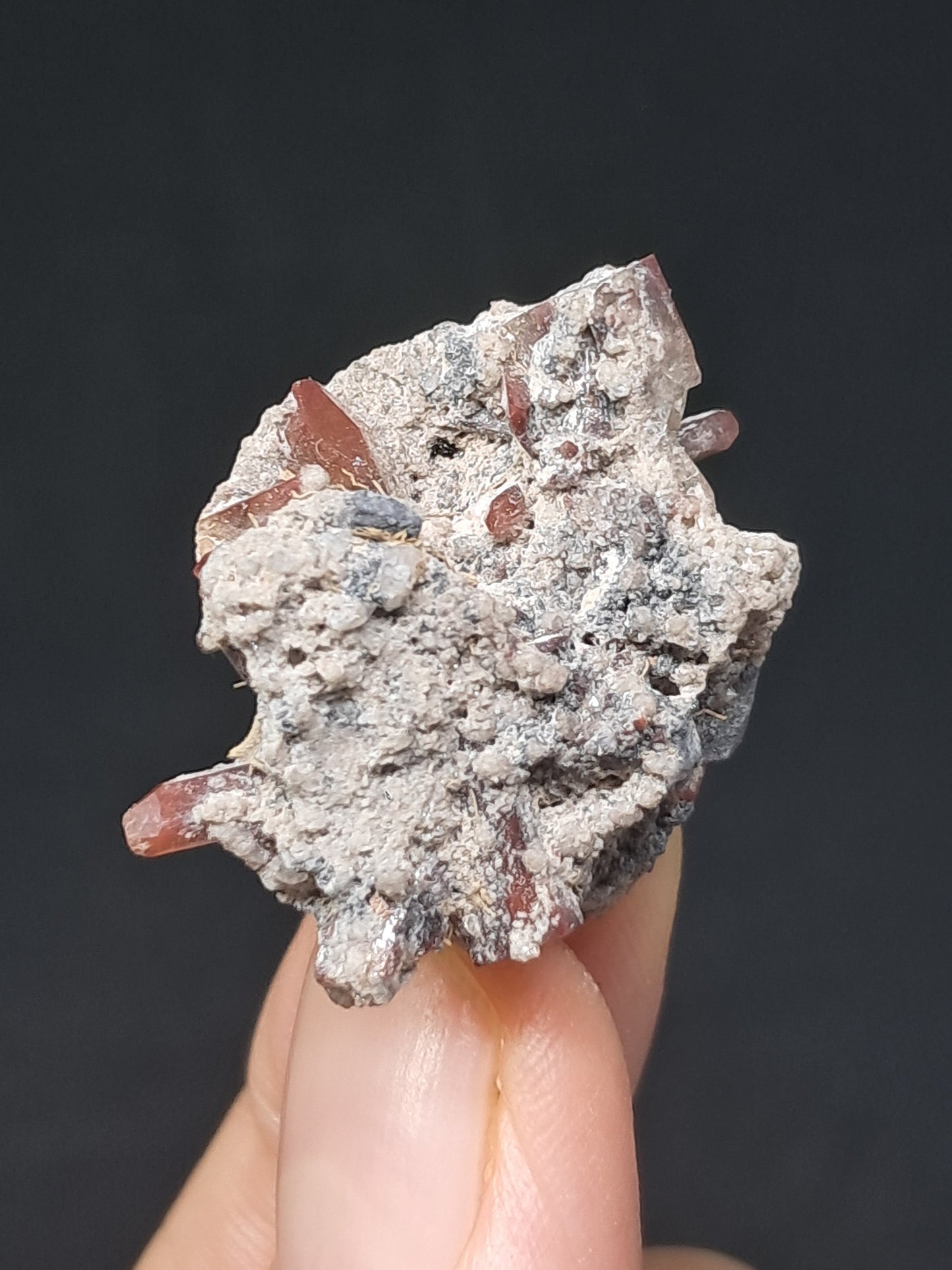 Cristales de topacio natural en matriz (México), piedra preciosa rara | Ejemplar mineral n.° TPZ21