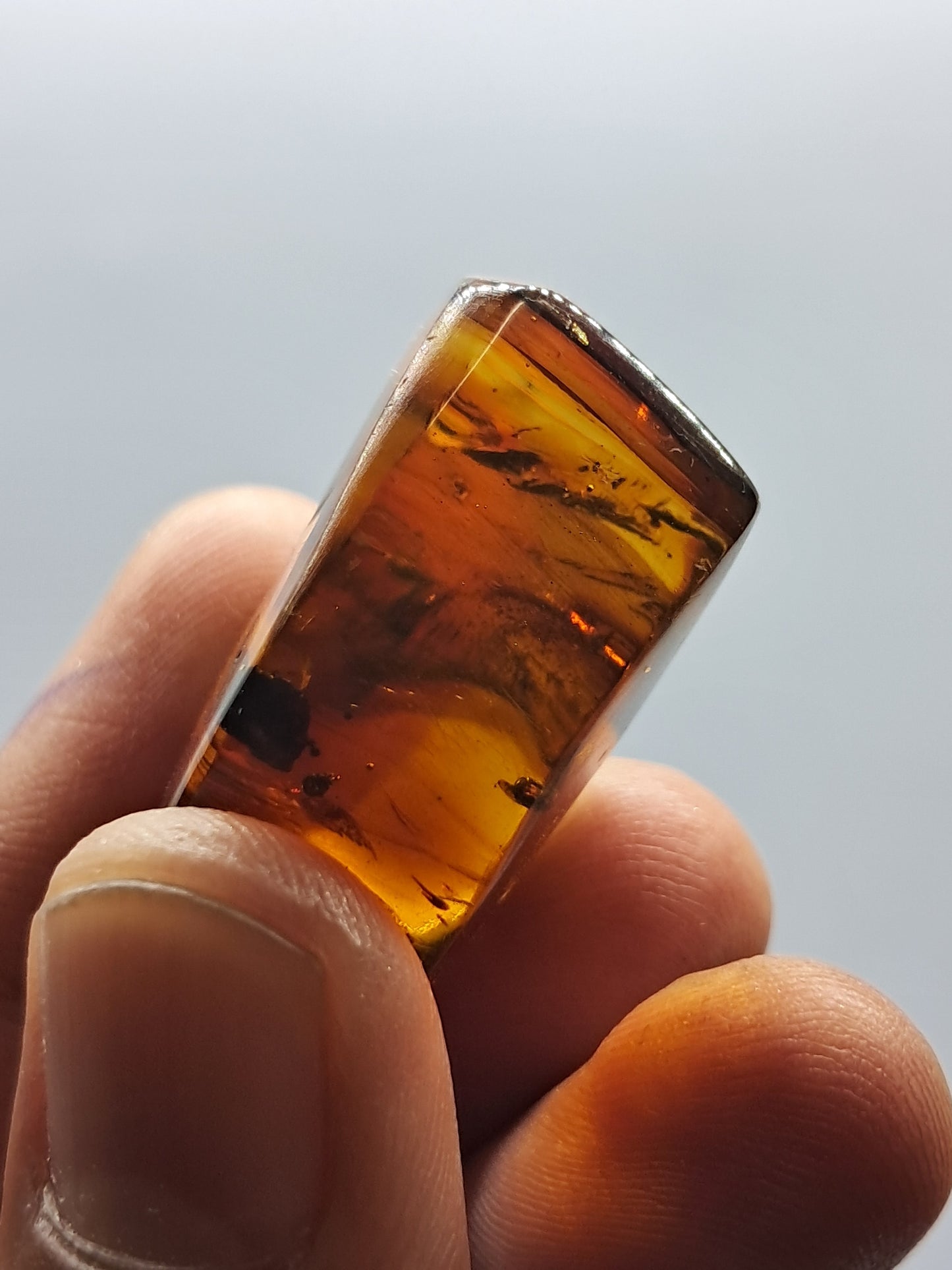 Polished Amber (Mexico) Natural Fossilized Resin | Mineral Specimen #AB3