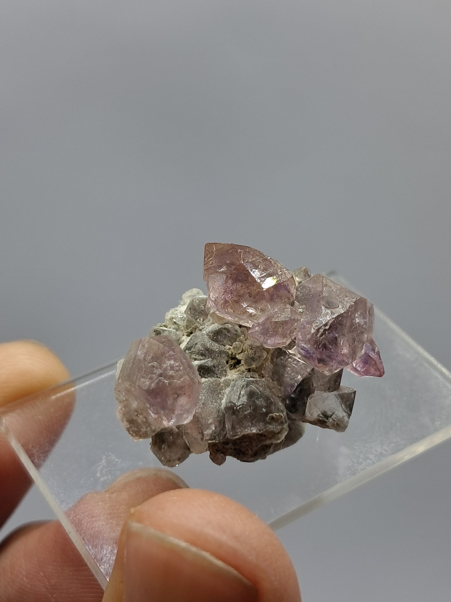 Karur Amethyst on Quartz and Mica (Non-precious Natural Stone) #KA53