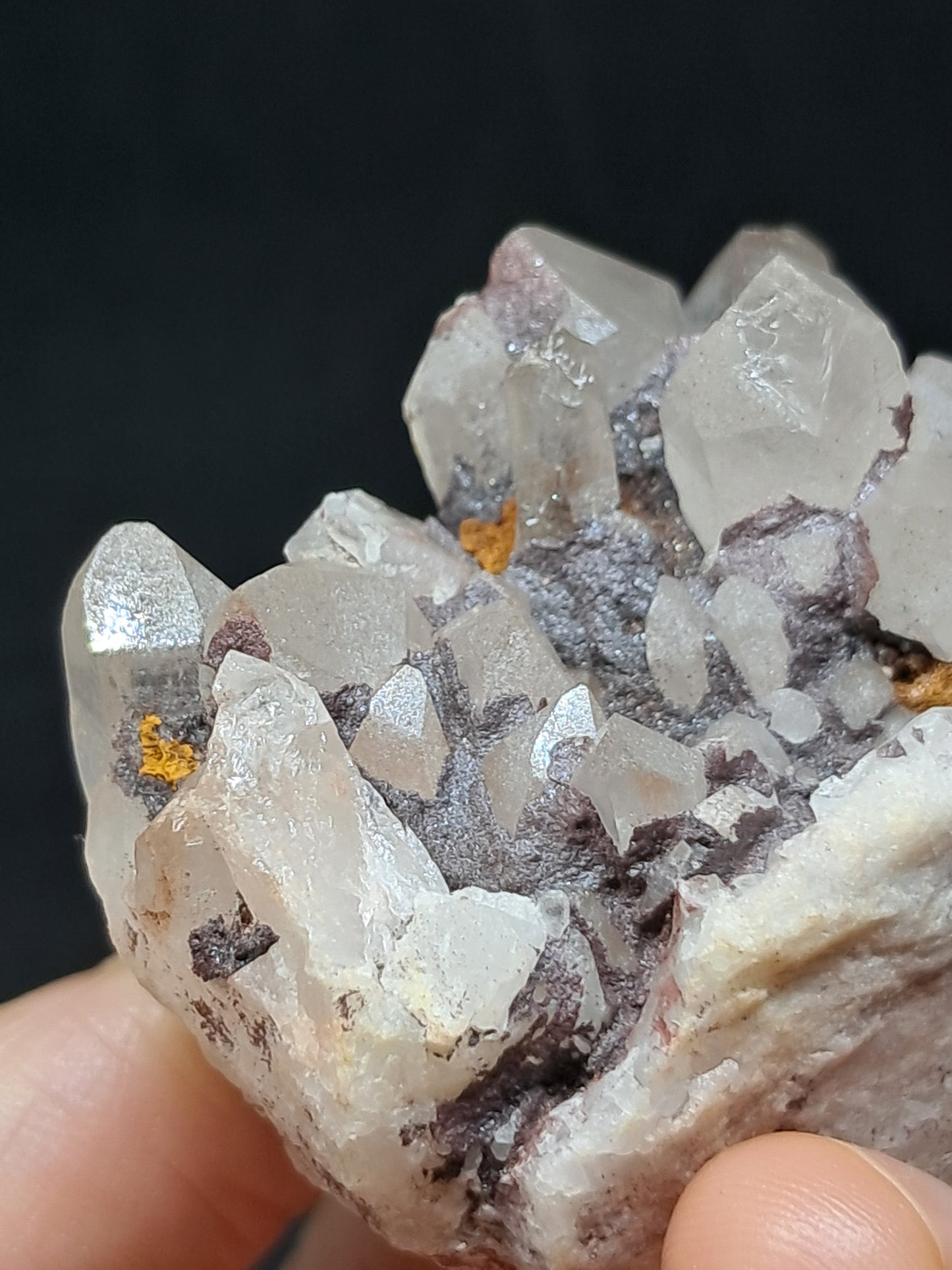Himalayan Quartz Cluster w/ Hematite and Iron | Natural Crystal | Rough Stone | Mineral Specimen #CH48