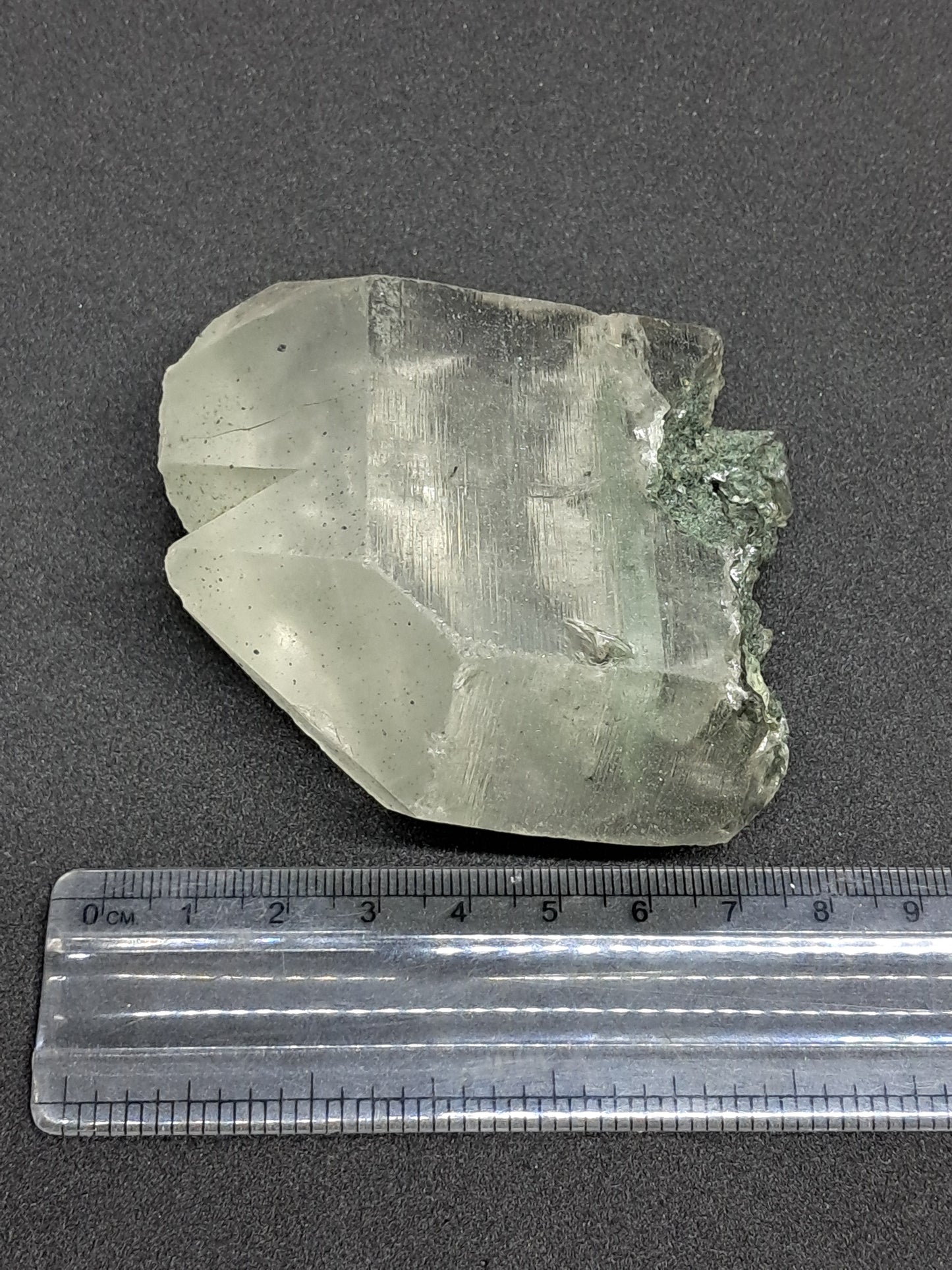 Phantom Quartz with Chlorite and Rutile inclusion (Non-precious Natural Stone) #CH32