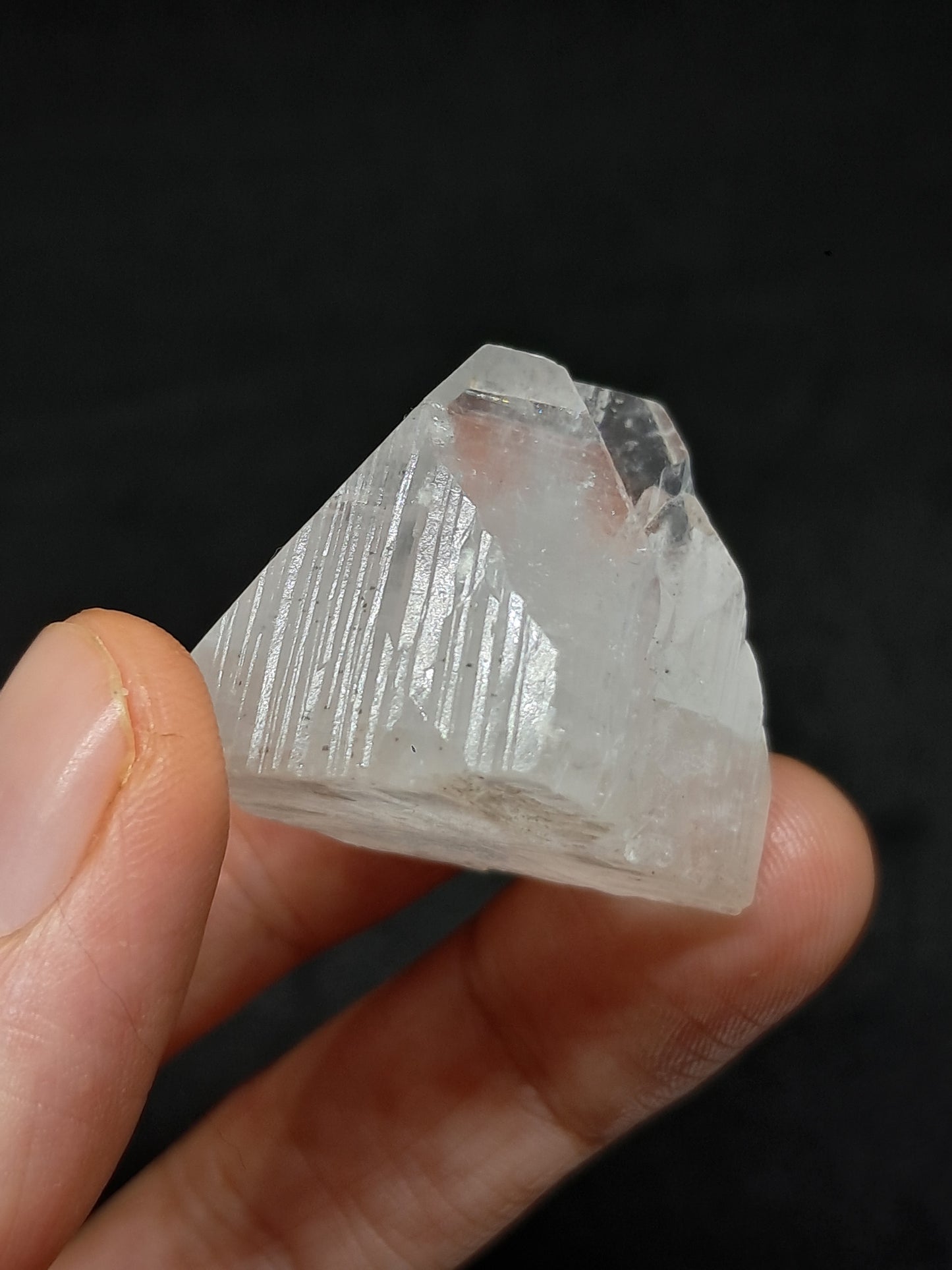 Clear Apophyllite Twinned Crystal (Ajanta) Natural Point | Mineral Specimen #AP57
