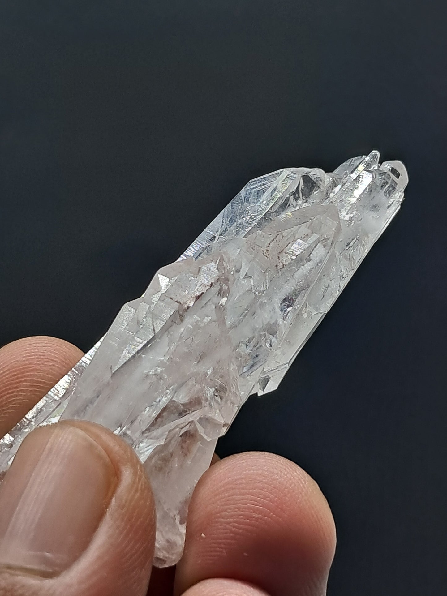 Cúmulo de Cuarzo Faden Claro (Santander, Colombia) Punta Natural | Ejemplar Mineral #COQ13