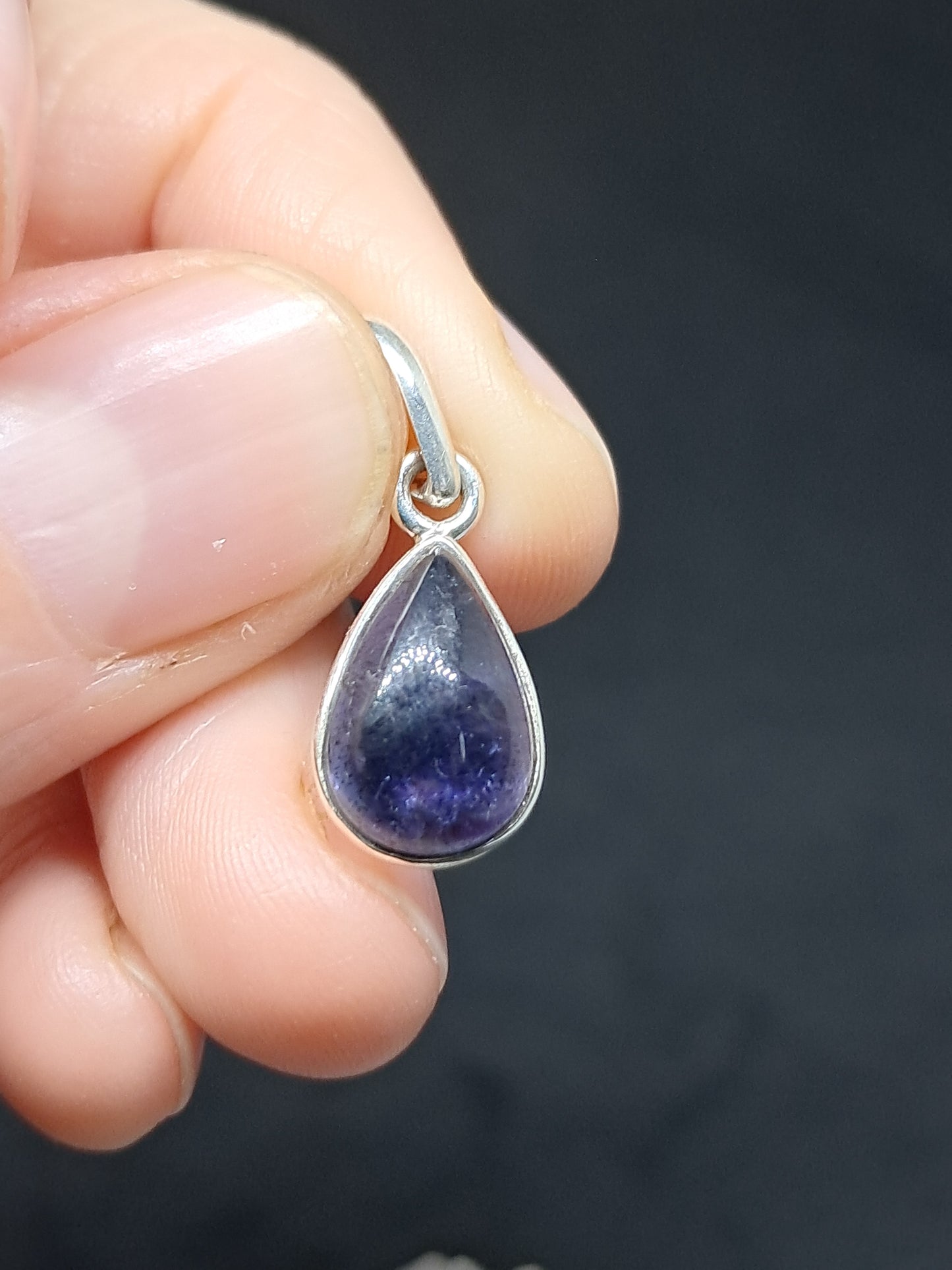 Iolite XS Silver Pendant