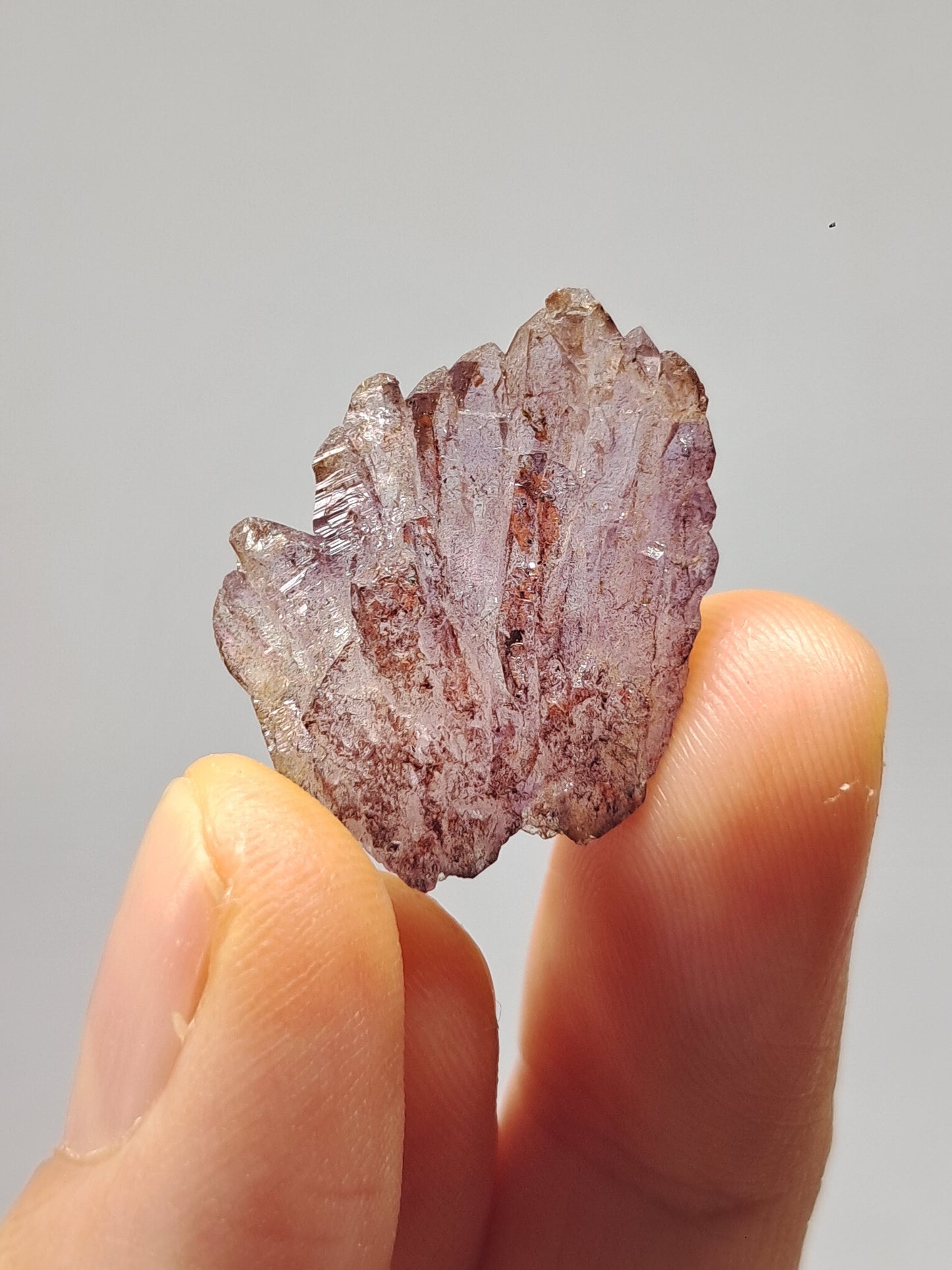 Cúmulo de Amatista en Cetro con inclusiones "Super Seven" (Karur) | Piedra Natural | Ejemplar Mineral n.° KA92